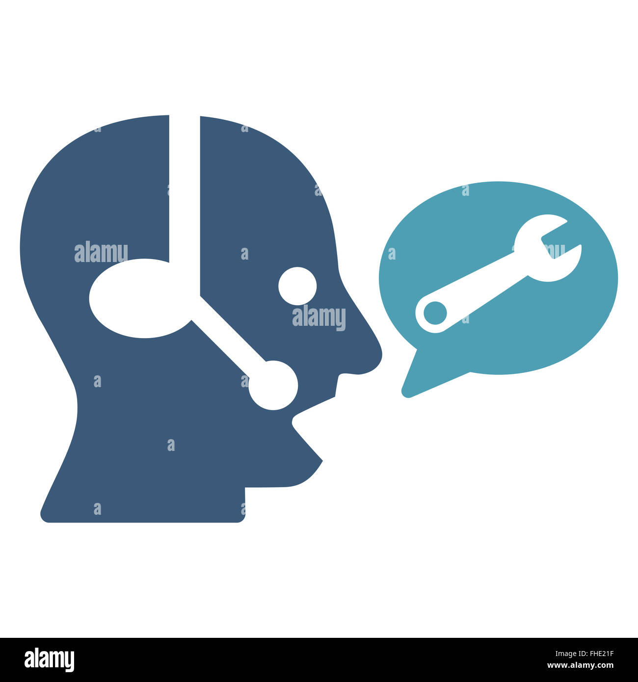 Operator Service Message Icon Stock Photo - Alamy