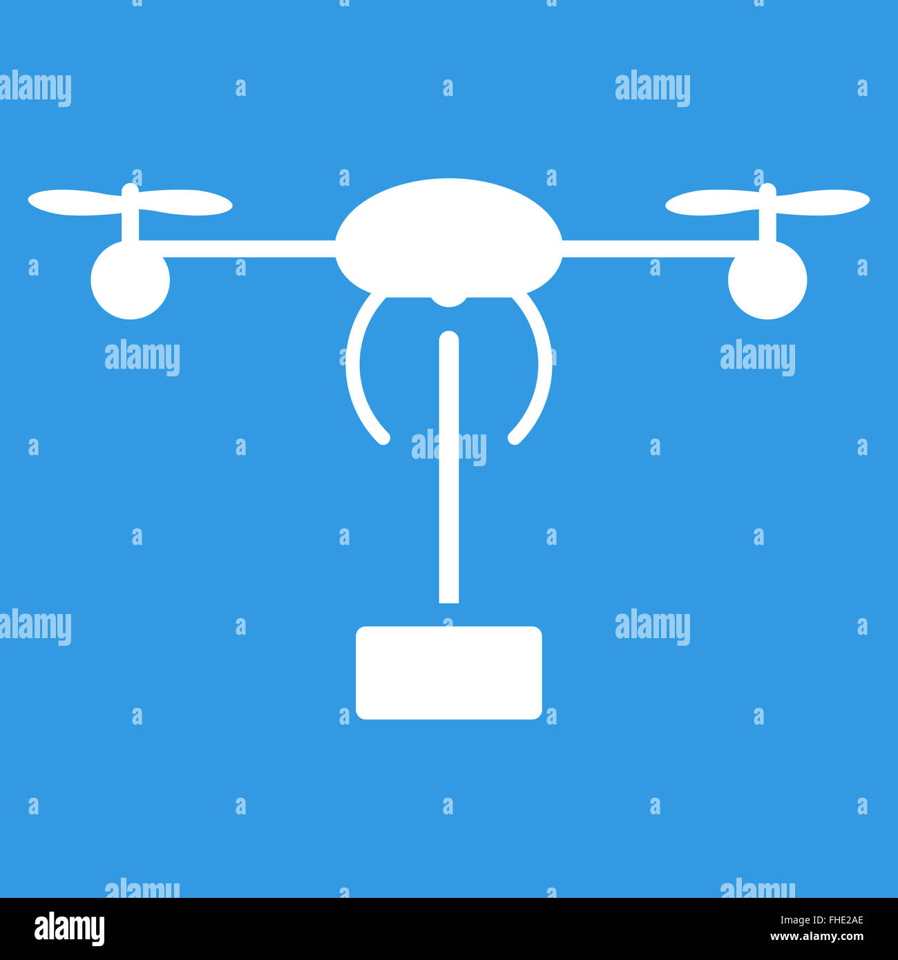 Copter shipment icon from Business Bicolor Set Stock Photo - Alamy