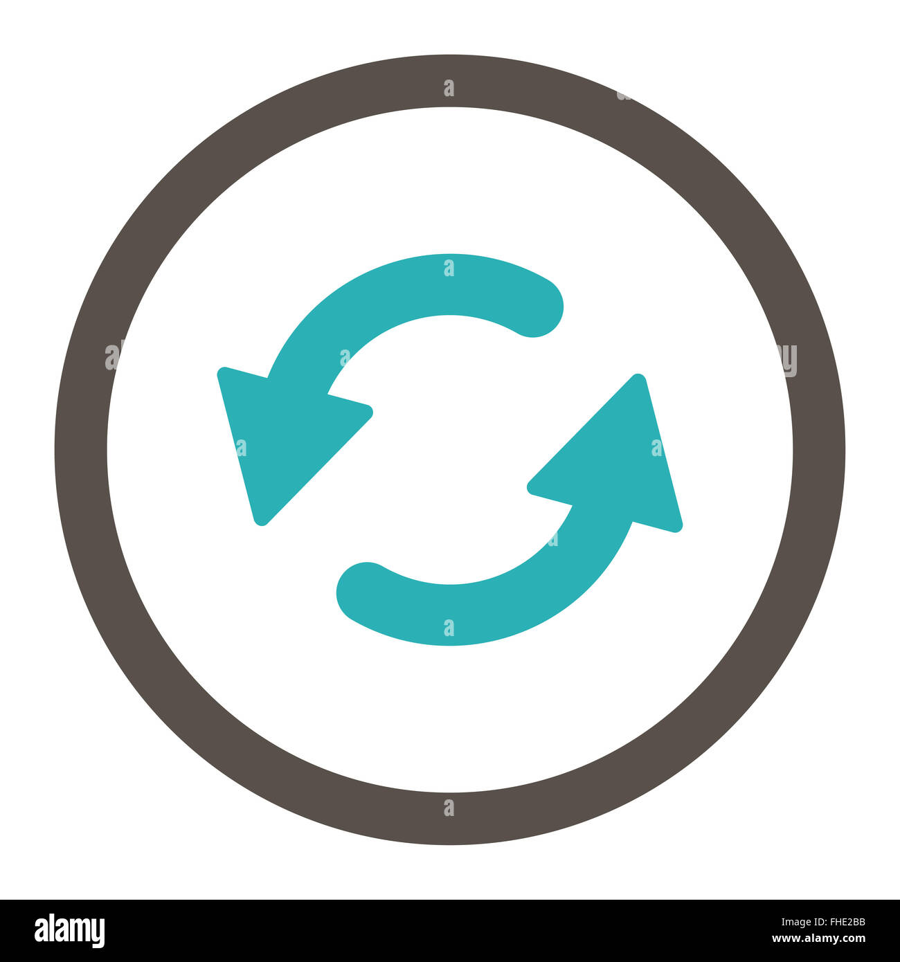 Refresh Ccw flat grey and cyan colors rounded vector icon Stock Photo ...