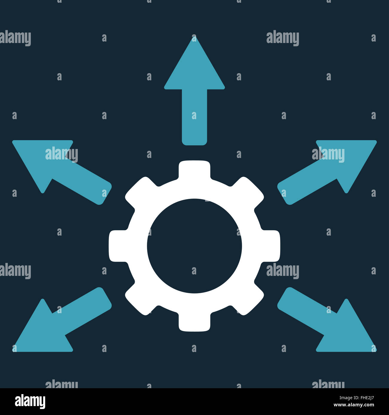 Gear Distribution Icon Stock Photo - Alamy