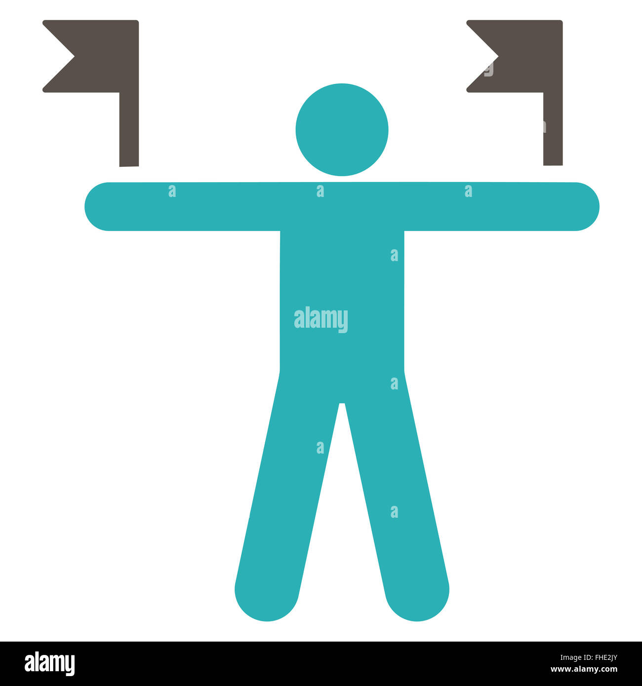 Control Flags Flat Icon Stock Photo - Alamy