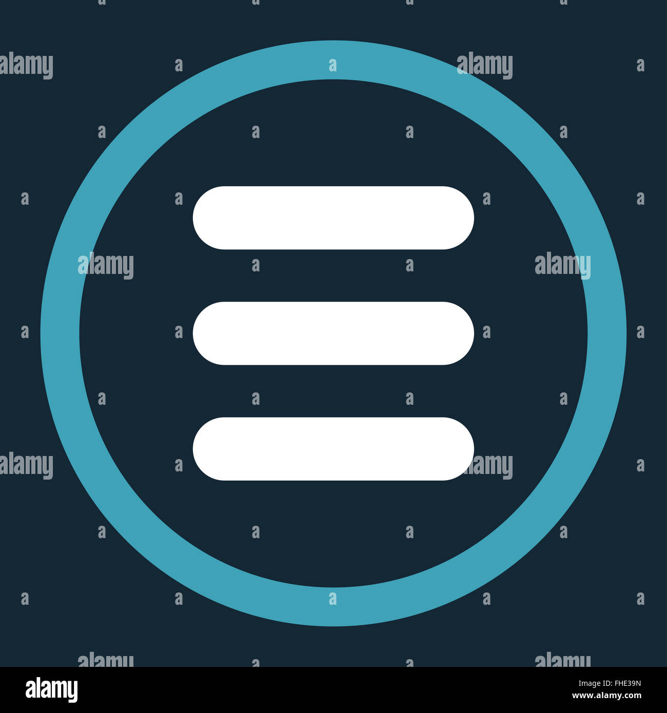 Stack flat blue and white colors rounded vector icon Stock Photo - Alamy