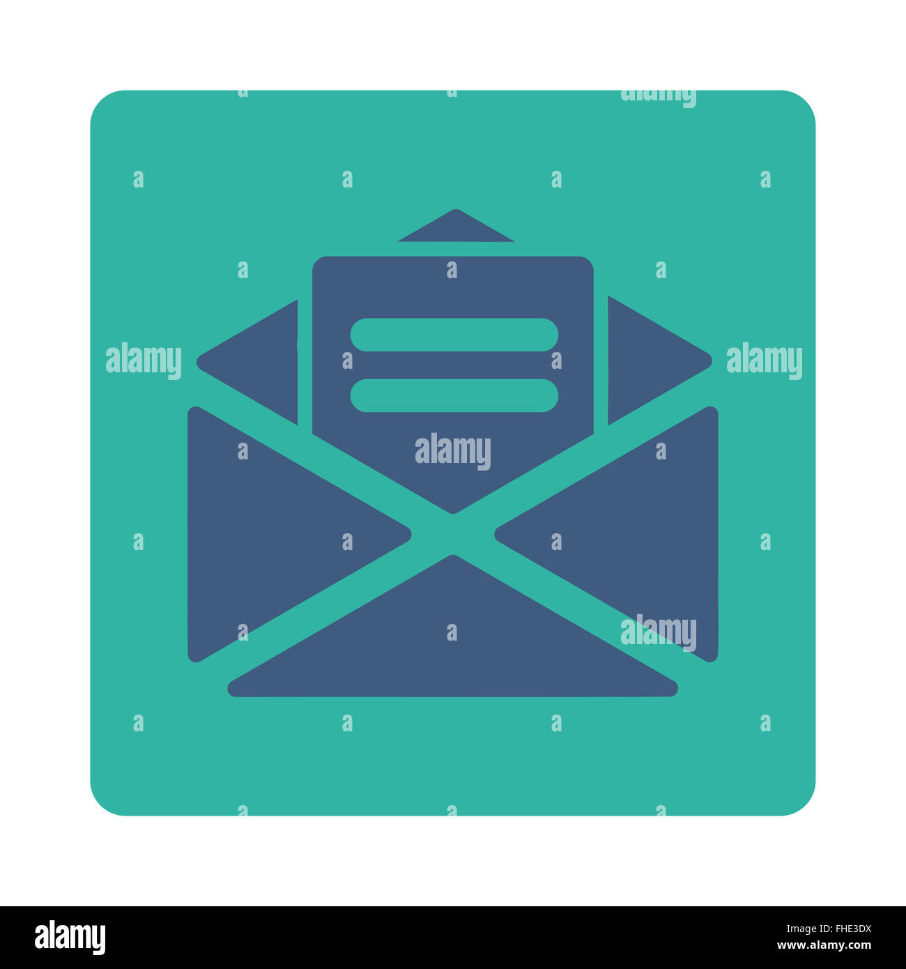 White email icon form cyan hi-res stock photography and images - Alamy