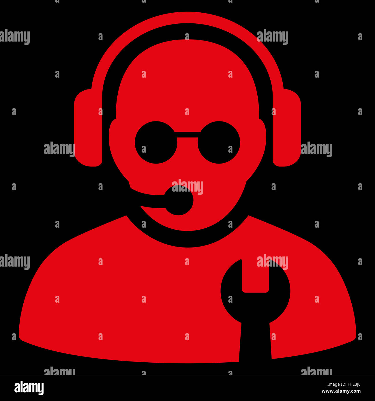 Service Operator Icon Stock Photo - Alamy