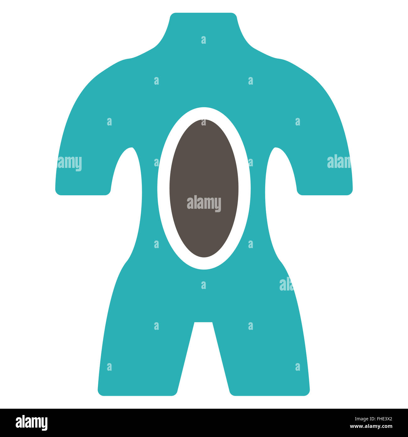 Anatomy Flat Icon Stock Photo - Alamy