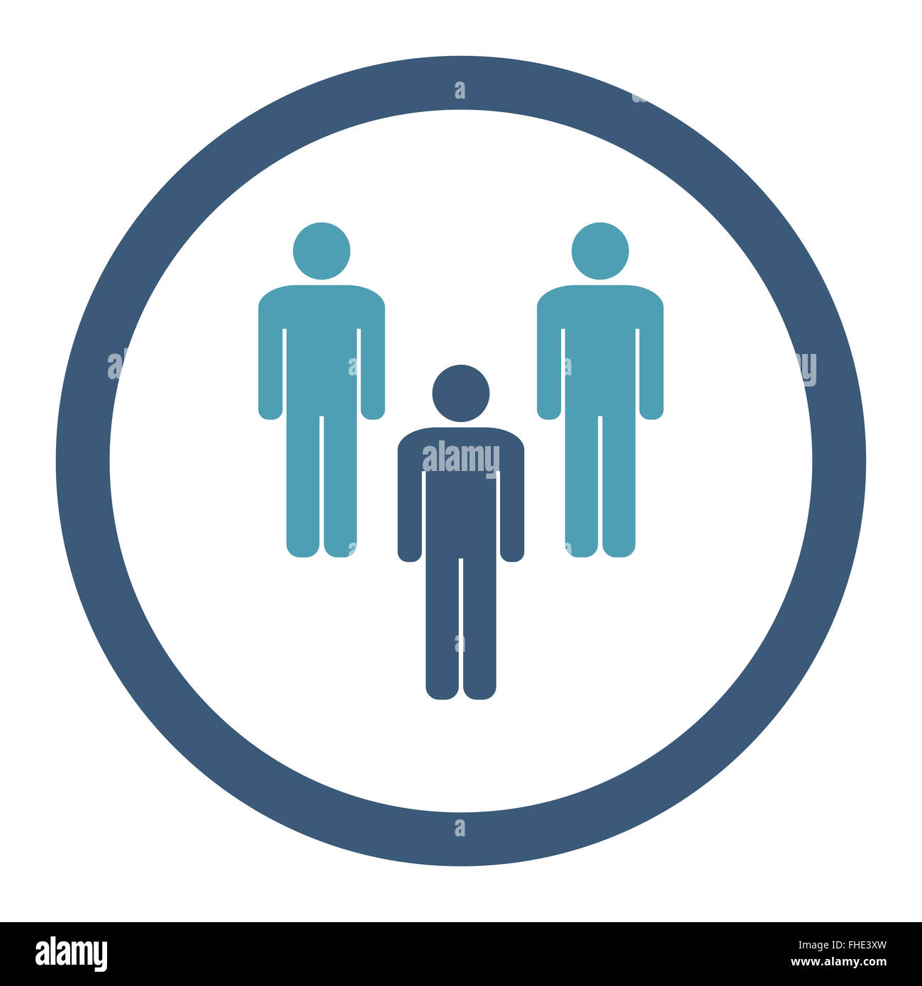 Community flat cyan and blue colors rounded vector icon Stock Photo - Alamy