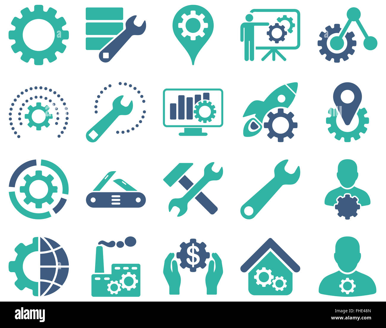 Settings and Tools Icons Stock Photo - Alamy