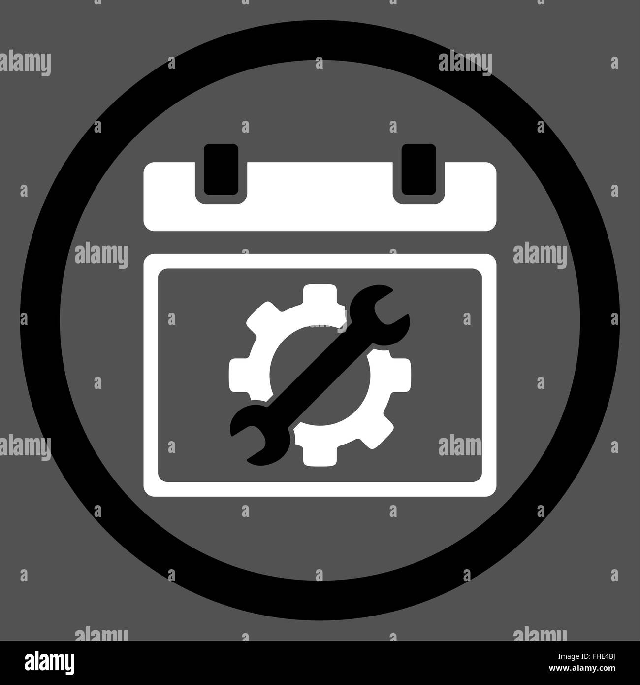 Service Date Icon Stock Photo - Alamy