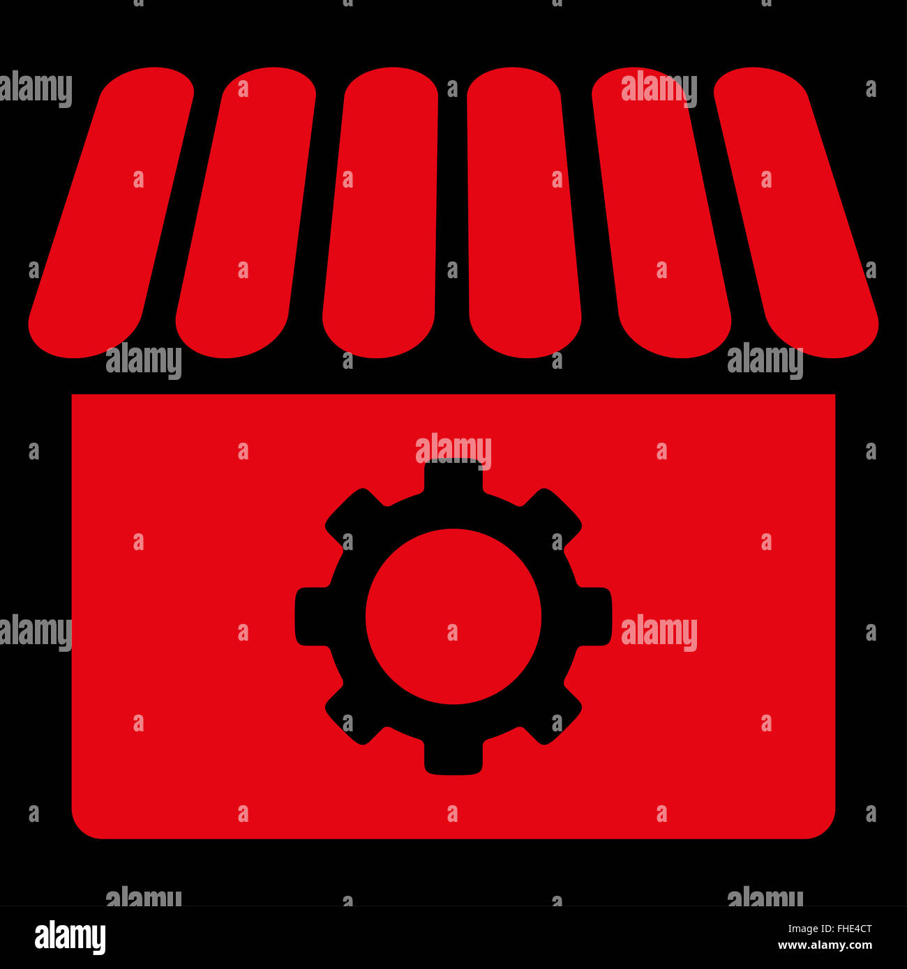 Workshop Flat Icon Stock Photo - Alamy