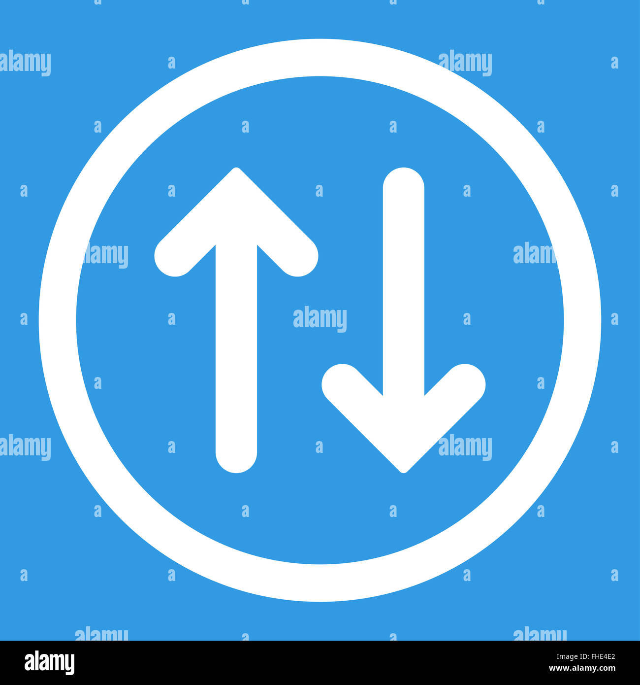 Flip flat white color rounded vector icon Stock Photo - Alamy