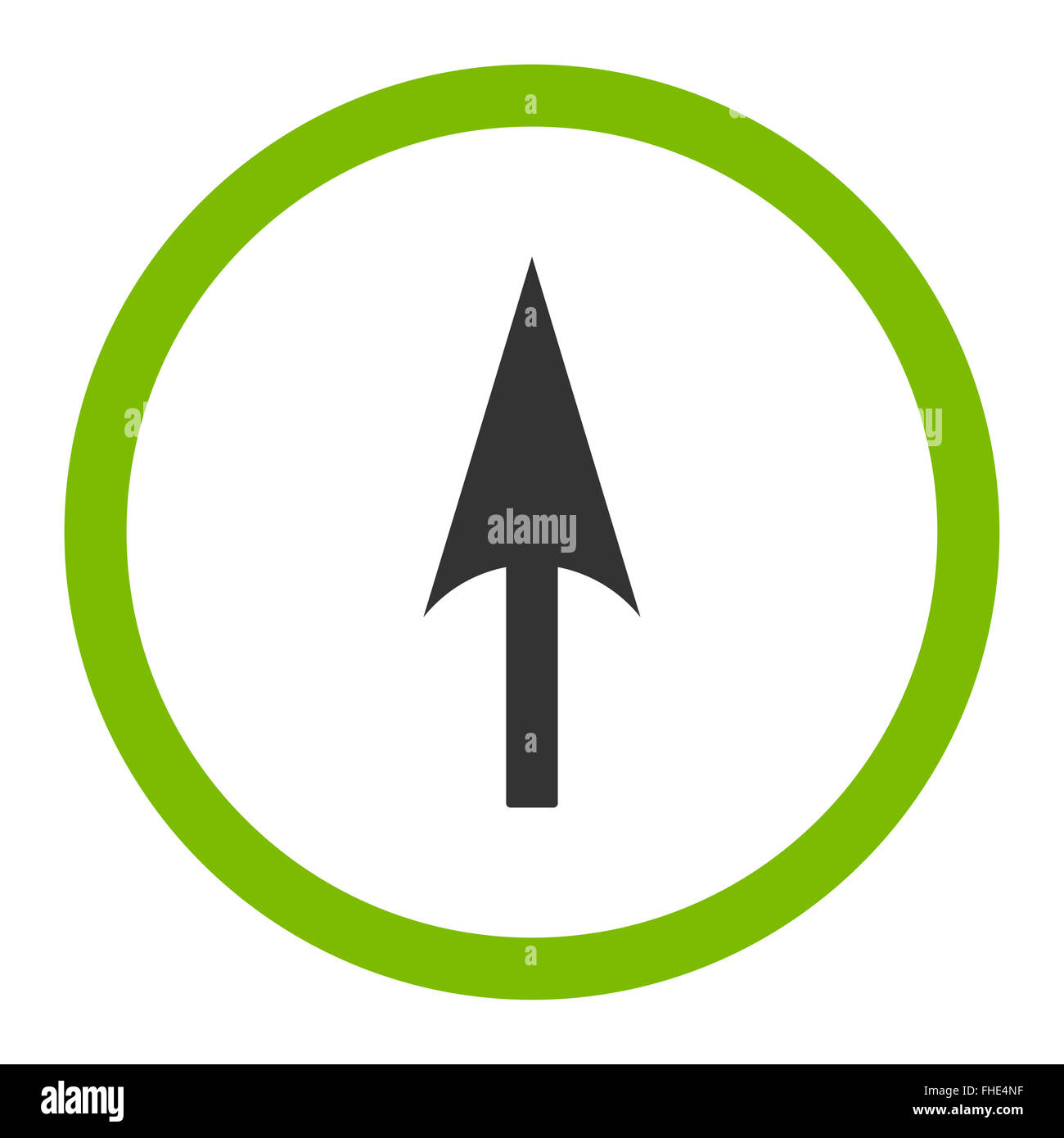 Arrow Axis Y flat eco green and gray colors rounded vector icon Stock ...