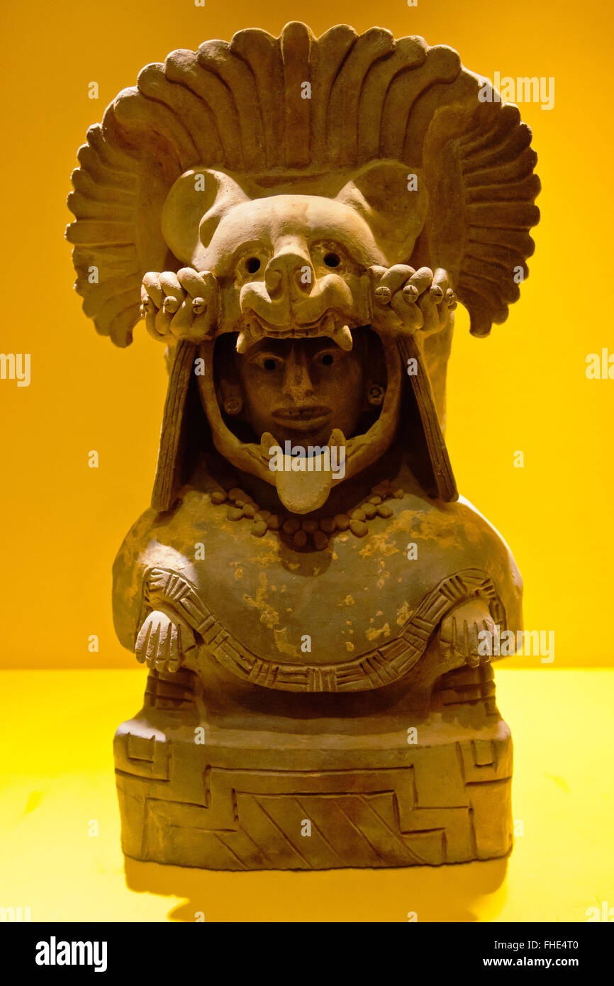 Sculpture of ZAPOTEC ROYALTY found in a tomb at MONTE ALBAN which dates ...