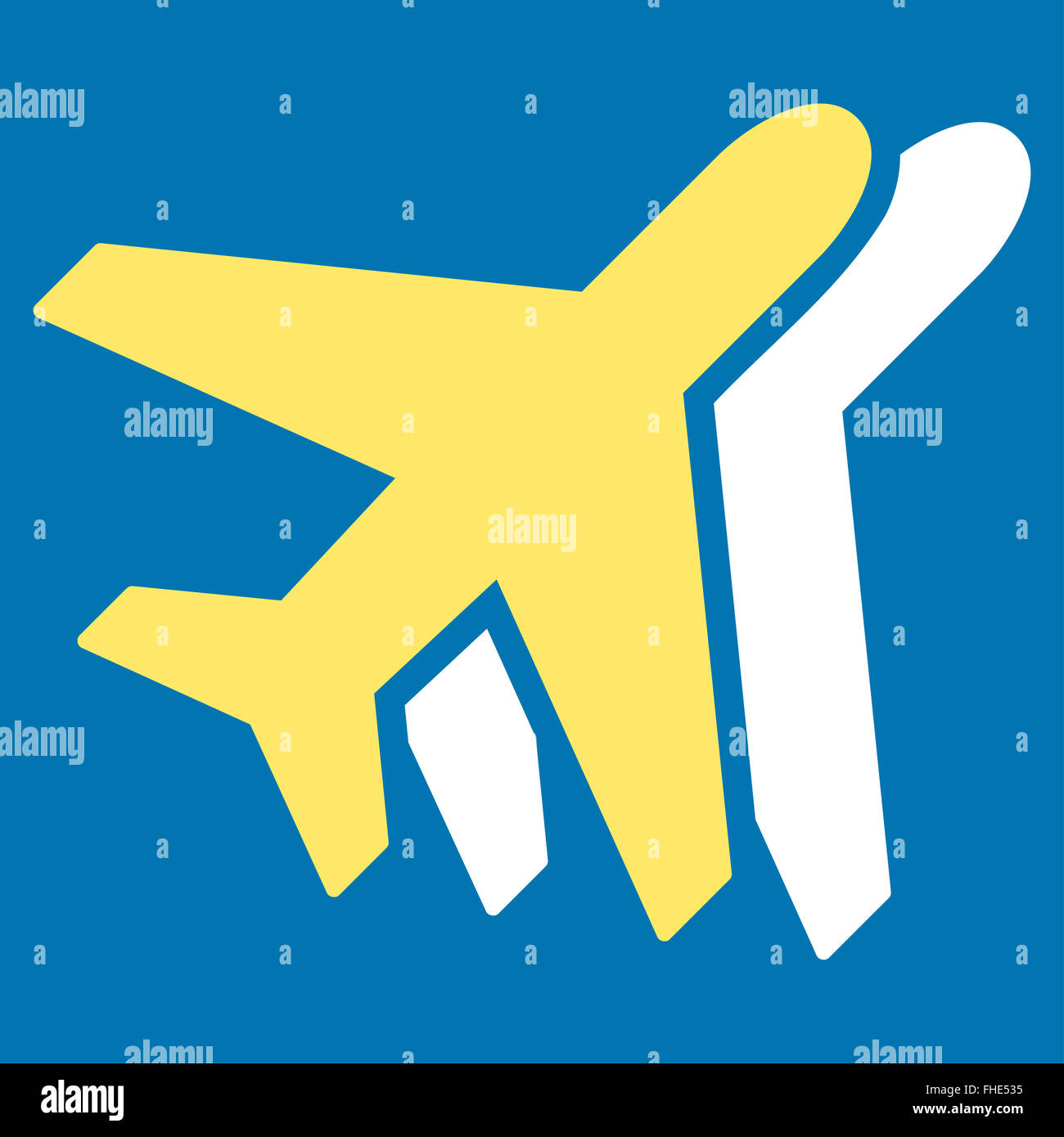 Airlines Flat Icon Stock Photo - Alamy