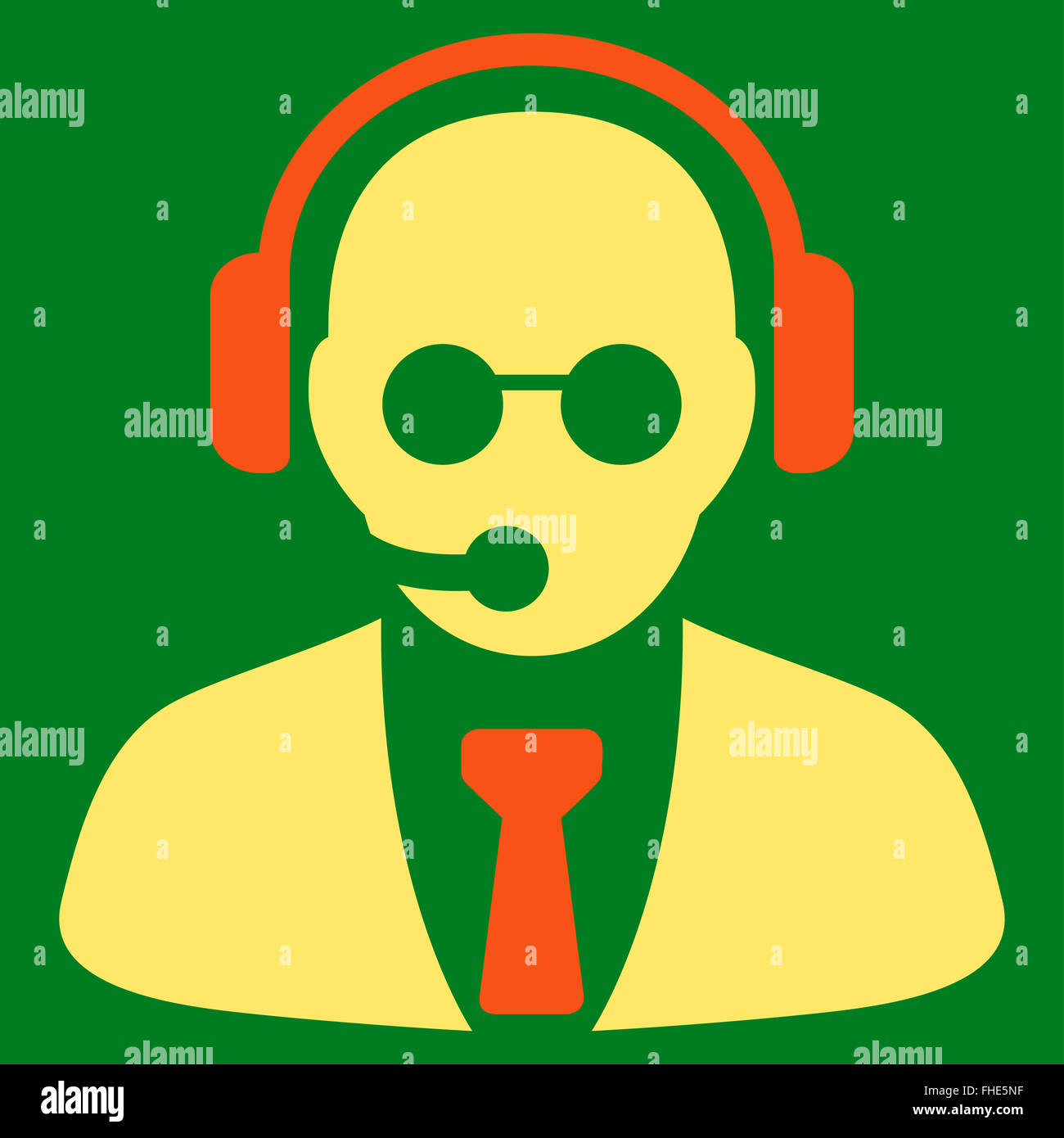 Support Manager Icon Stock Photo - Alamy