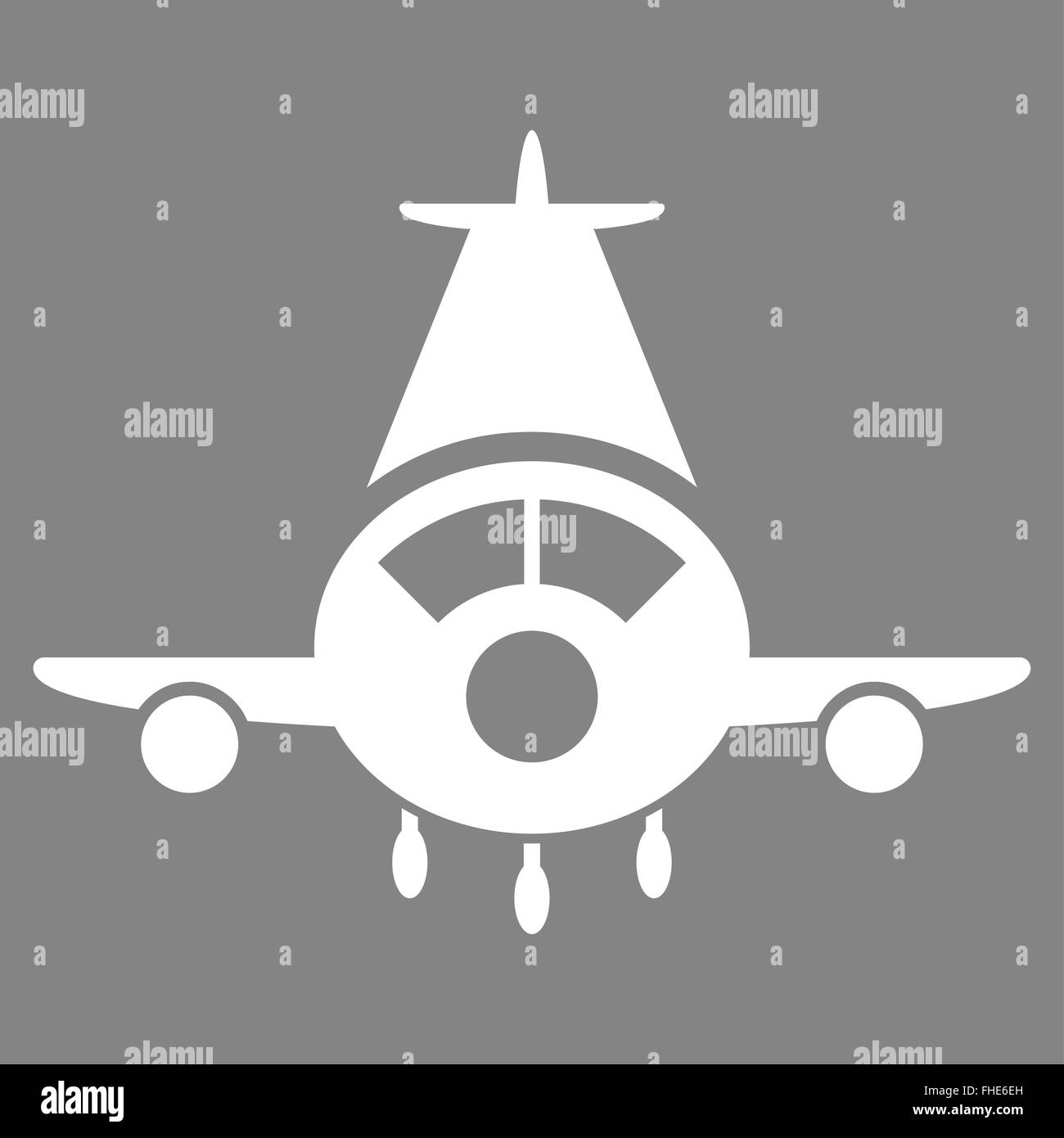 Cargo Plane Flat Icon Stock Photo - Alamy
