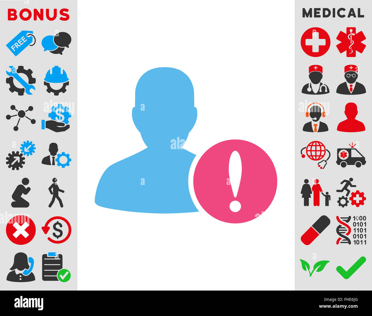 Patient Problem Icon Stock Photo - Alamy