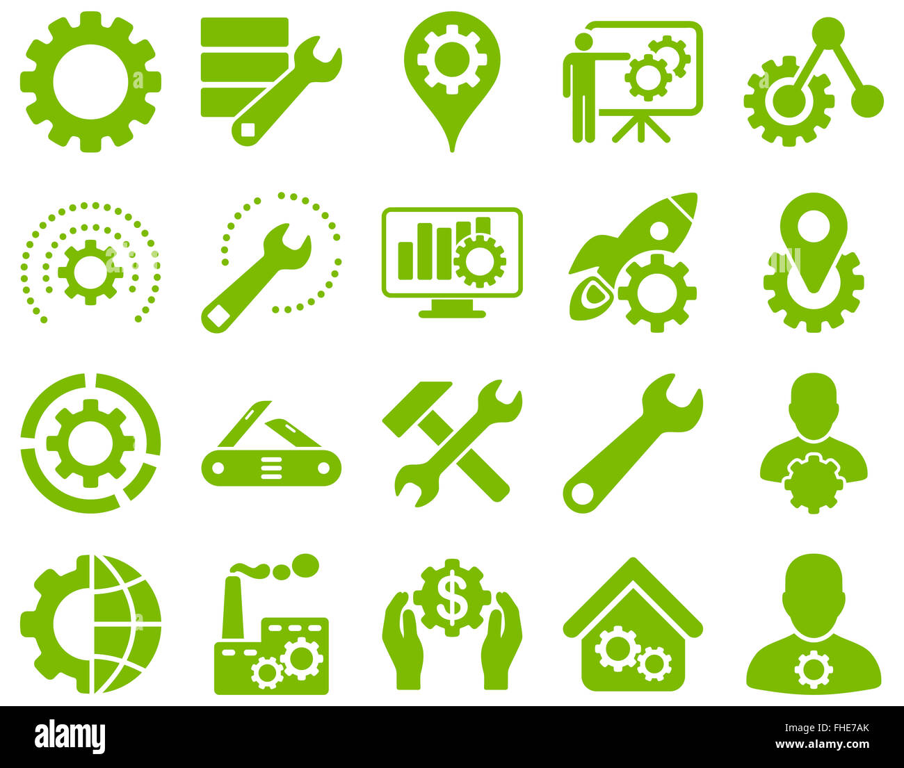 Settings and Tools Icons Stock Photo - Alamy