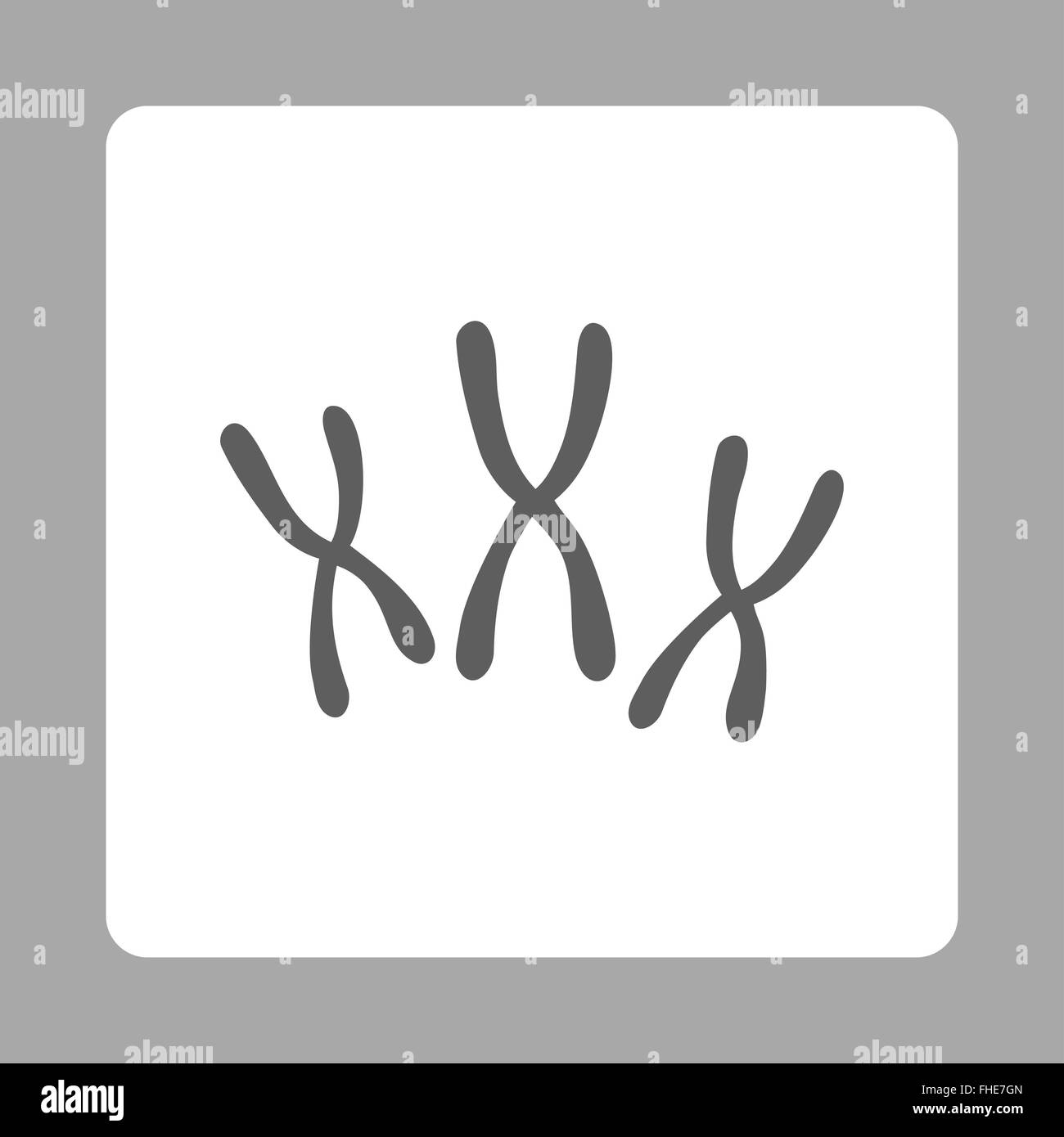 Chromosomes Rounded Square Button Stock Photo - Alamy