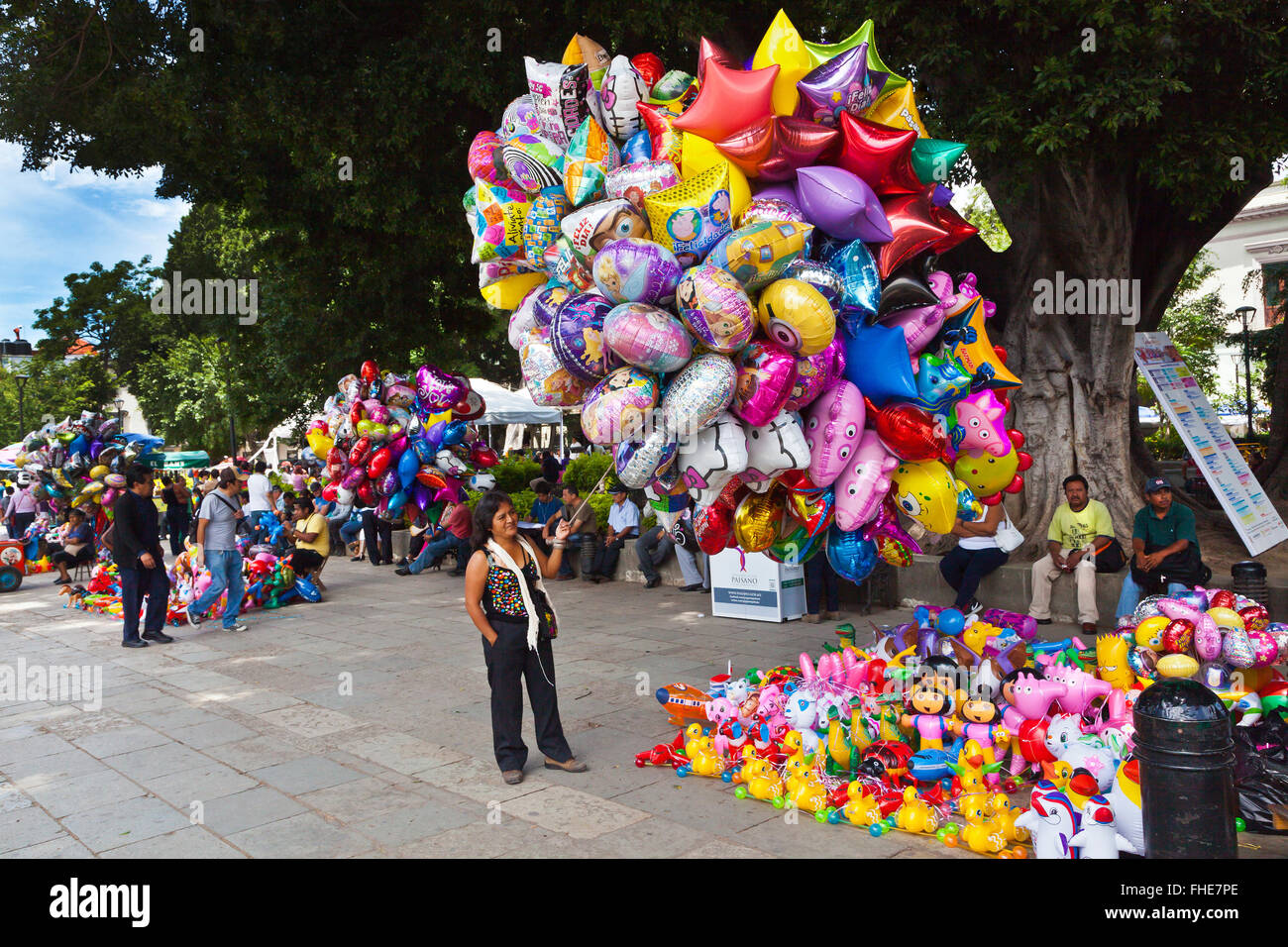 Mexican balloon vendor hires stock photography and images Alamy
