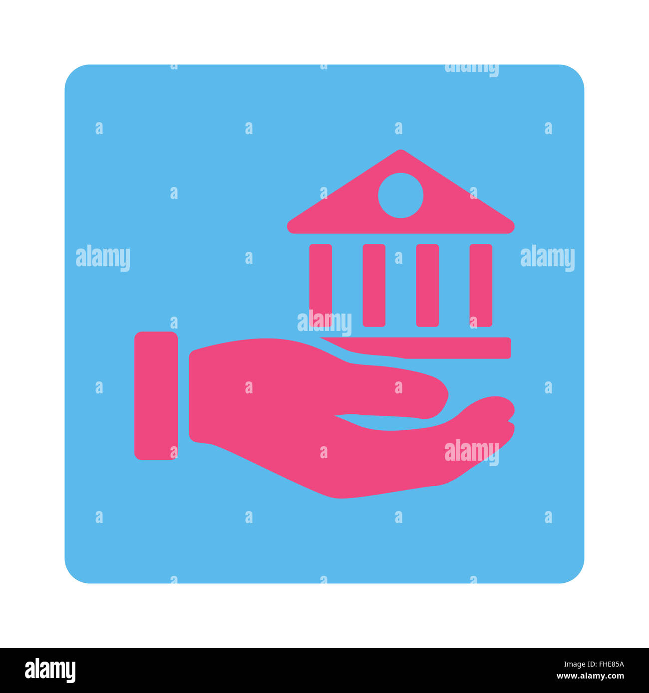 Bank Service Icon Stock Photo - Alamy