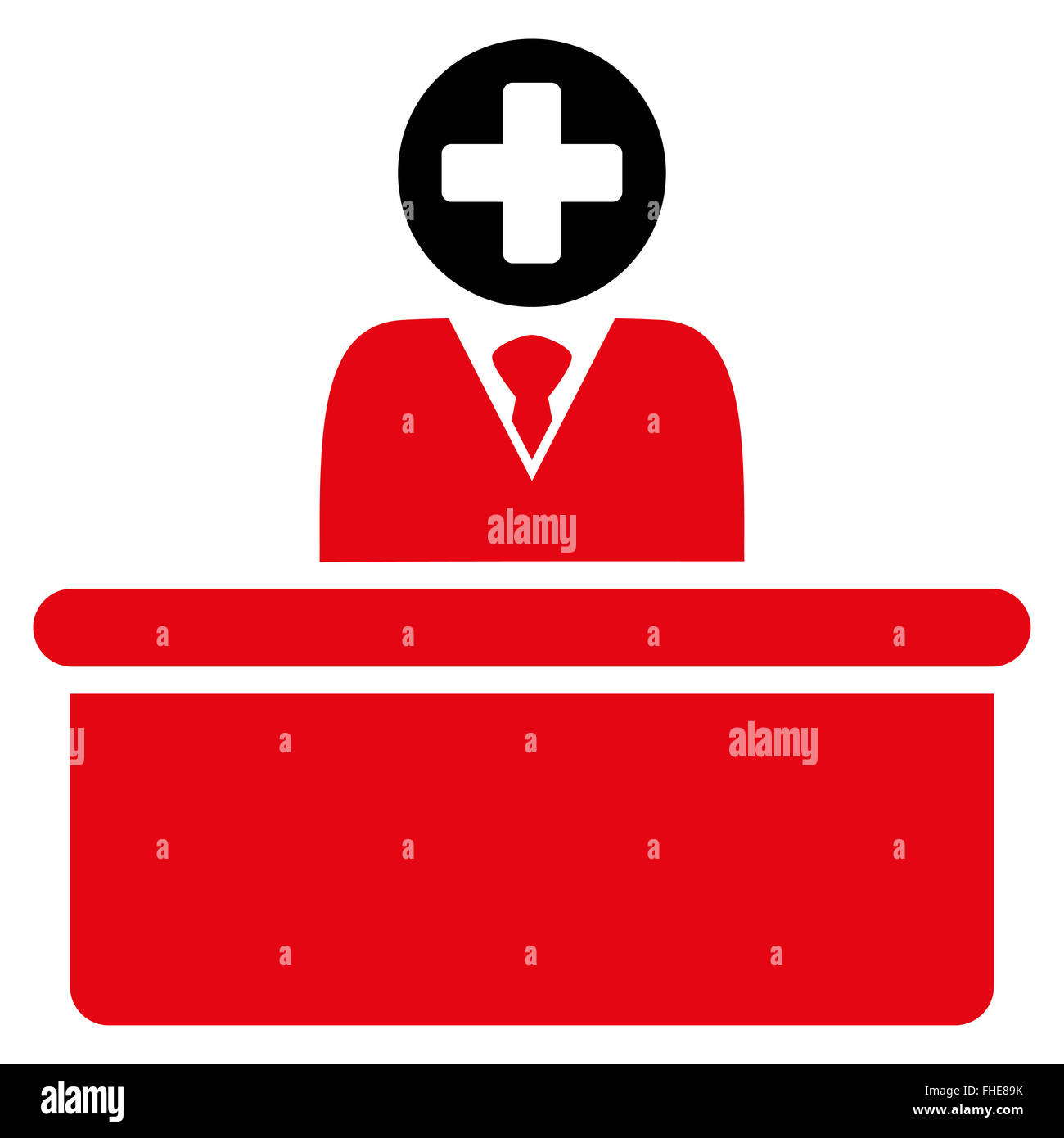 Medical Bureaucrat Icon Stock Photo - Alamy