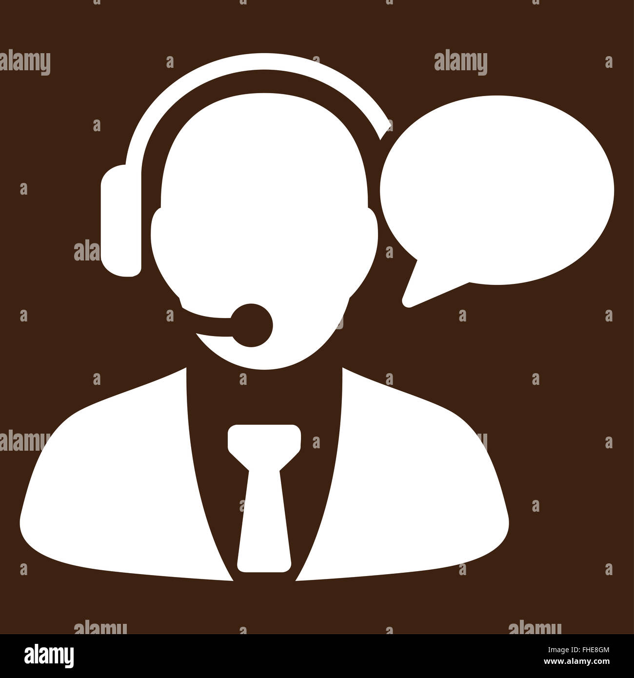 Support Manager Message Icon Stock Photo Alamy