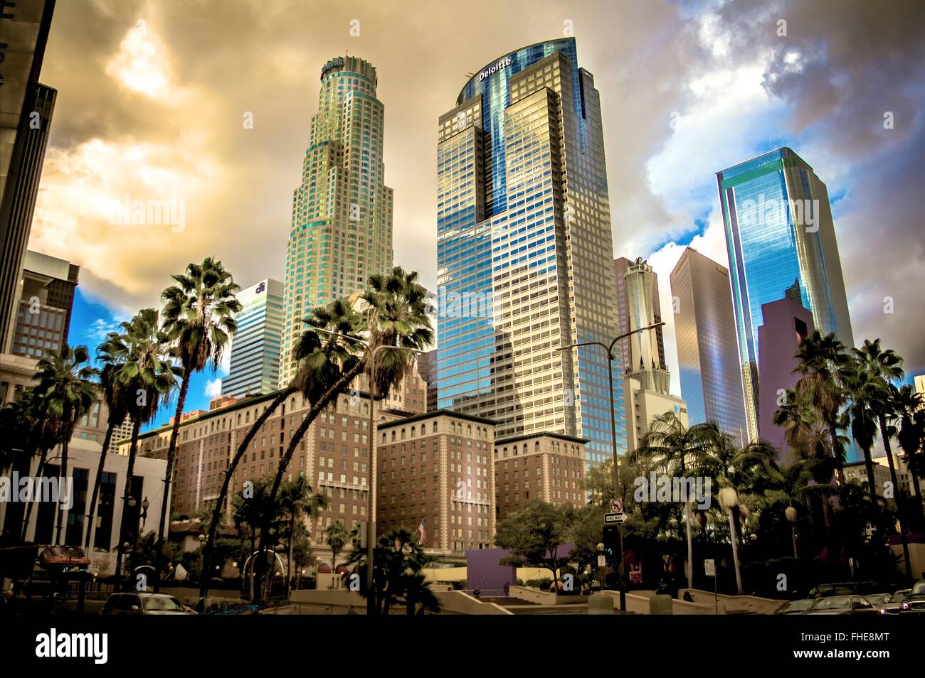 Pershing Square, Los Angeles, California Stock Photo