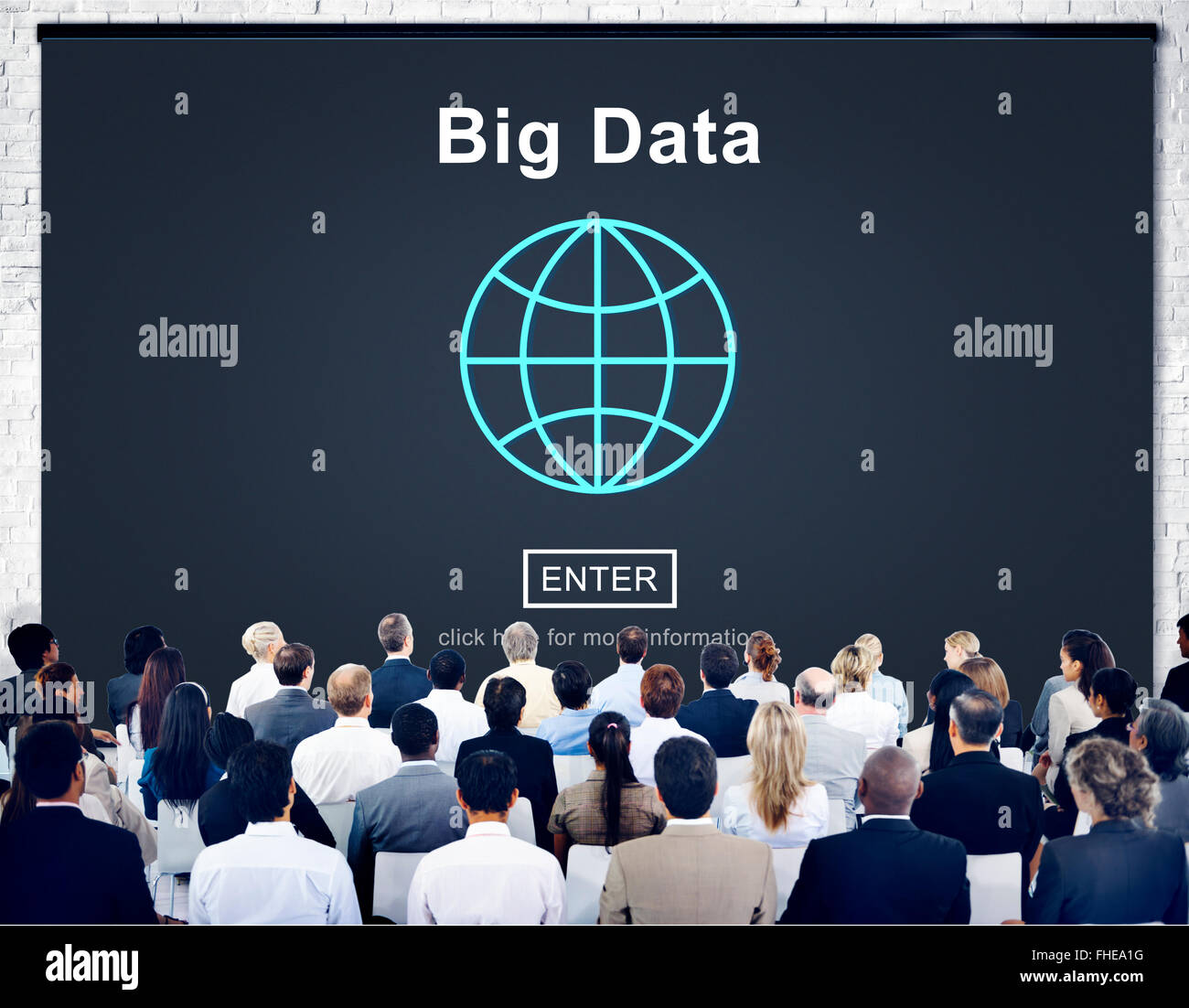 Big Data Information Storage System Network Technology Concept Stock Photo
