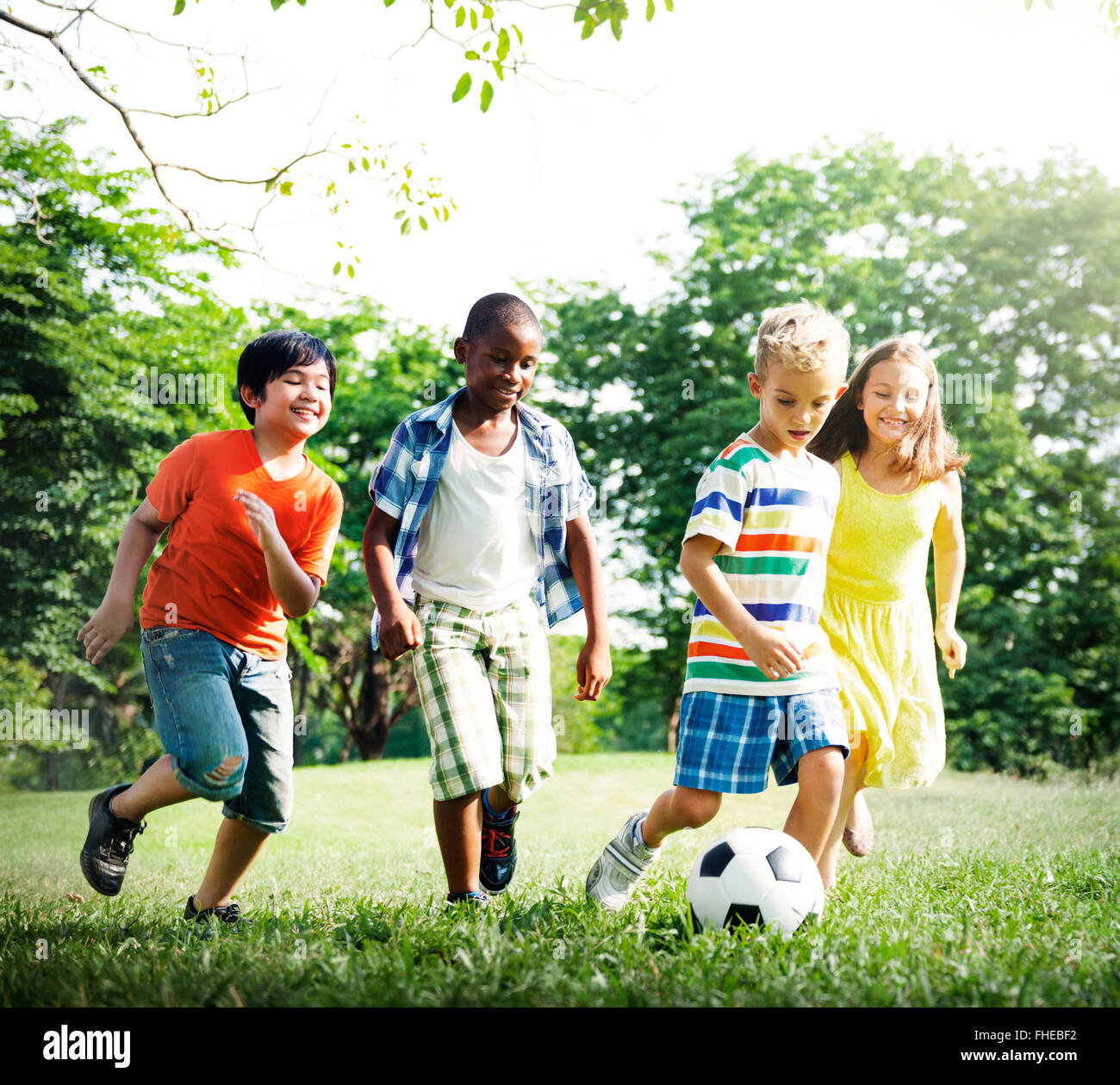 African children play ball hi-res stock photography and images - Alamy