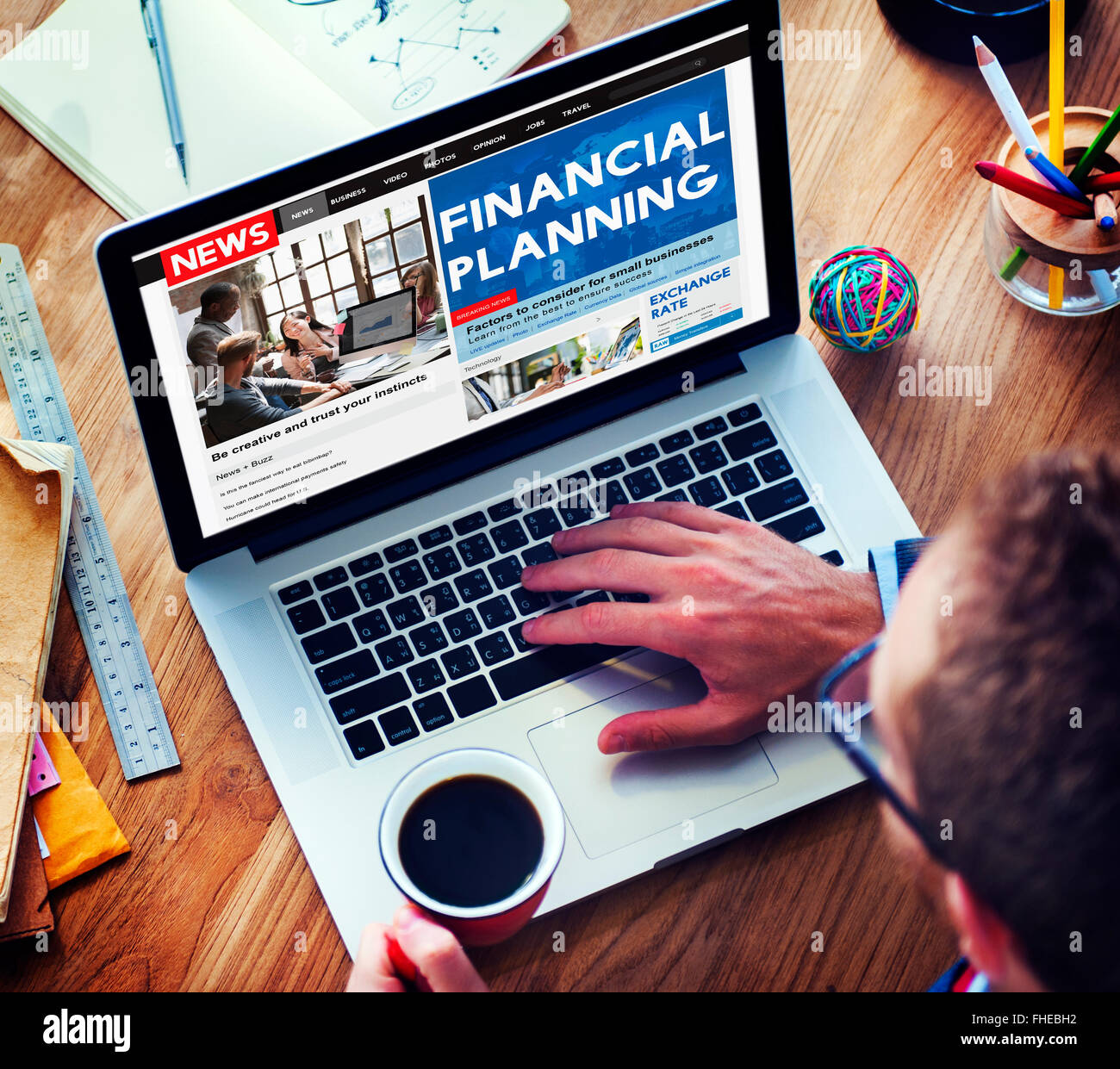 Financial Planning Banking Investment Money Concept Stock Photo Alamy