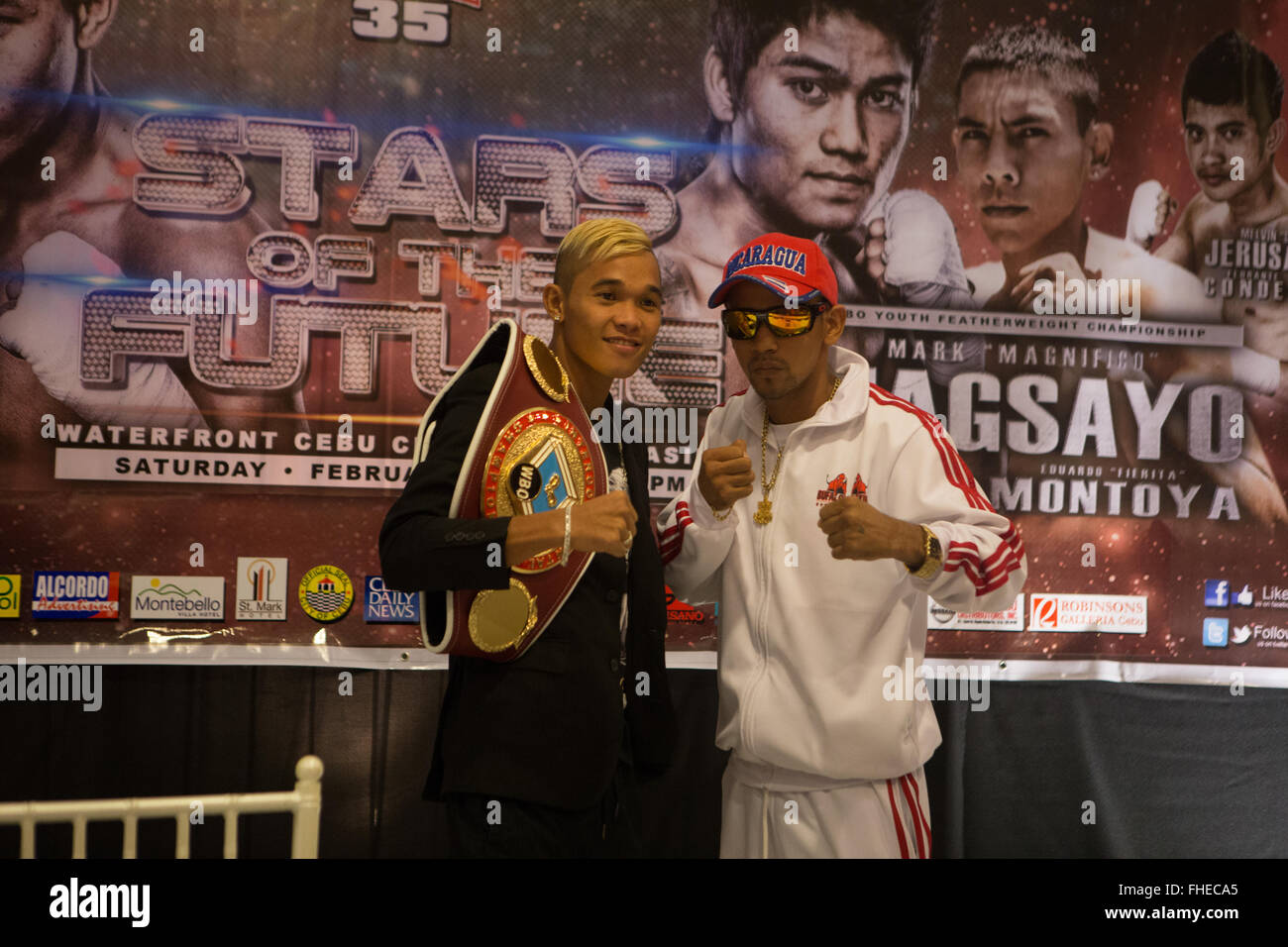 Cebu City,Philippines 25/2/2016.Final press conference held at the