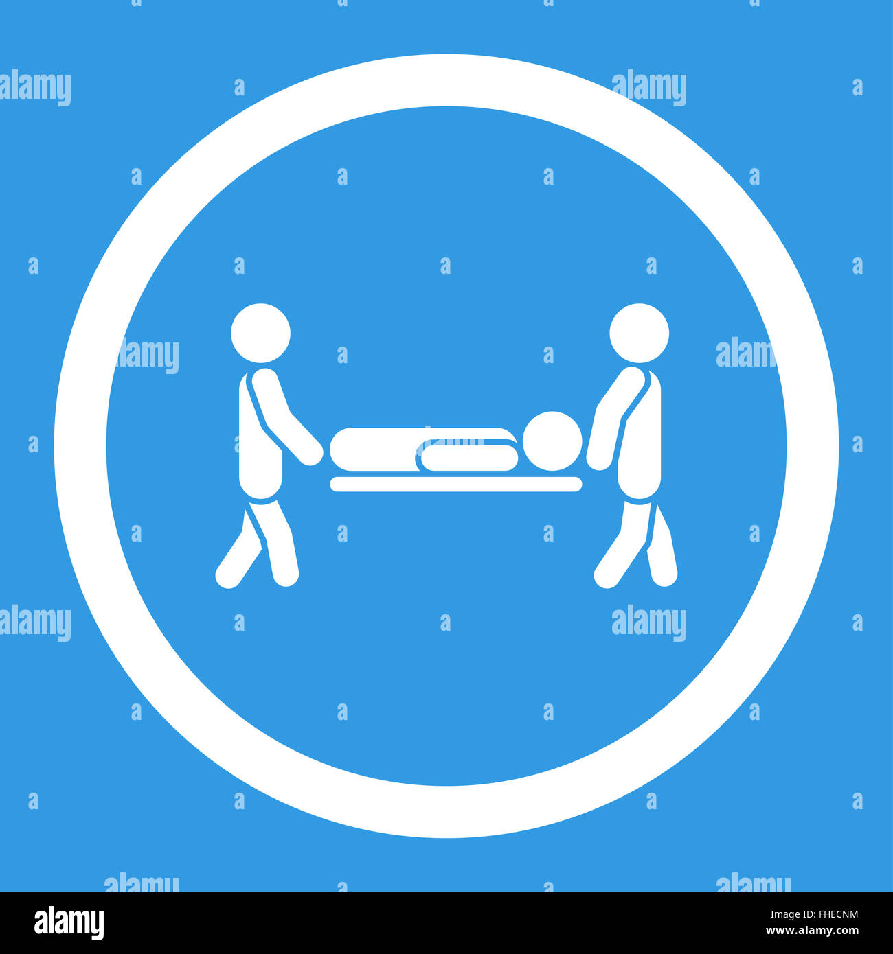 Patient Stretcher Rounded Vector Icon Stock Photo Alamy