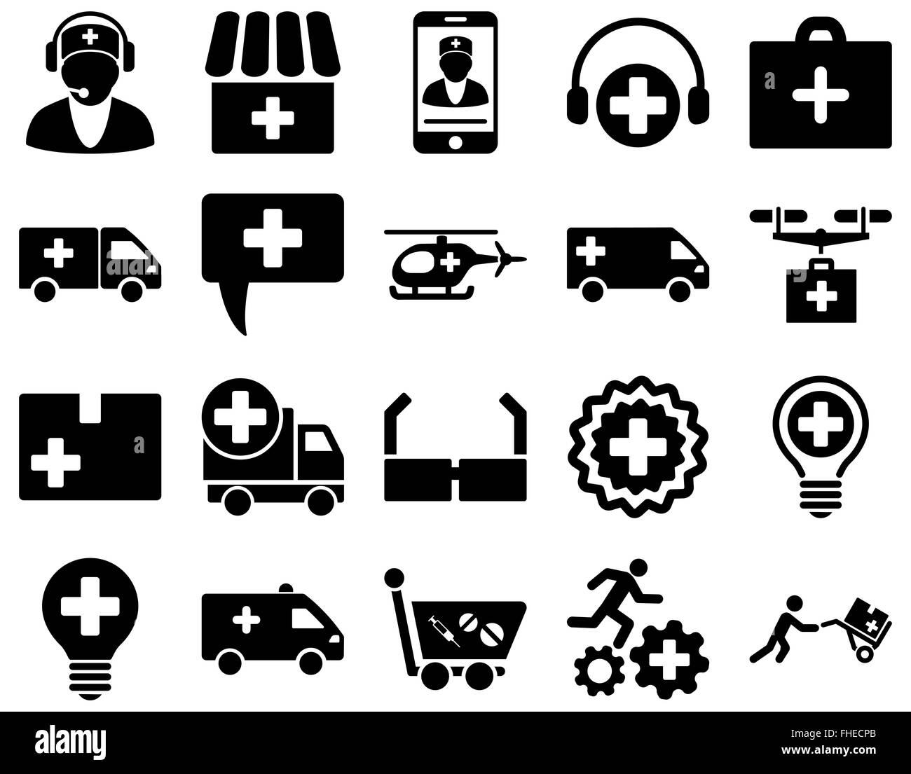 Medical icon set Stock Photo - Alamy