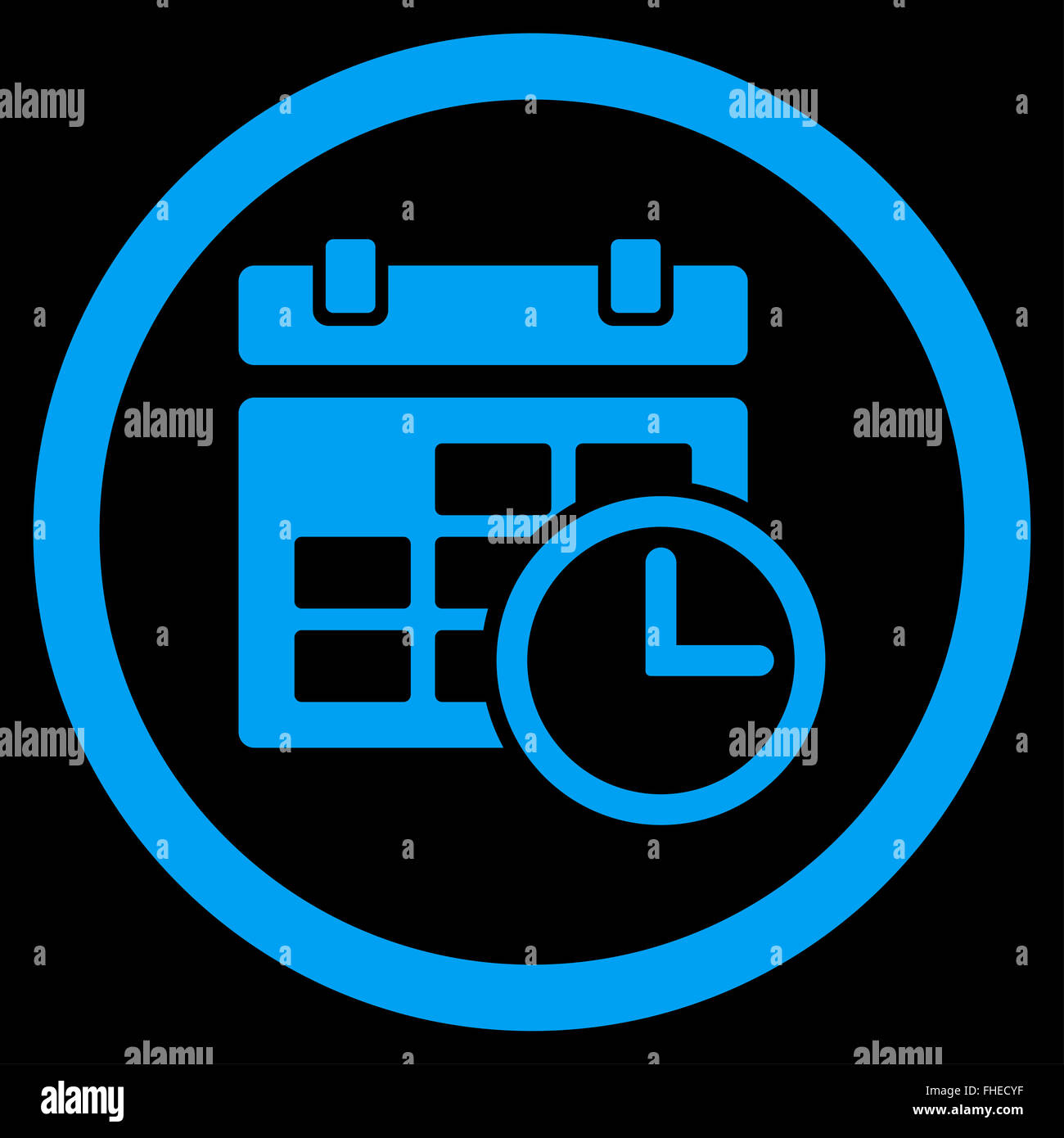 Date And Time Icon Stock Photo - Alamy