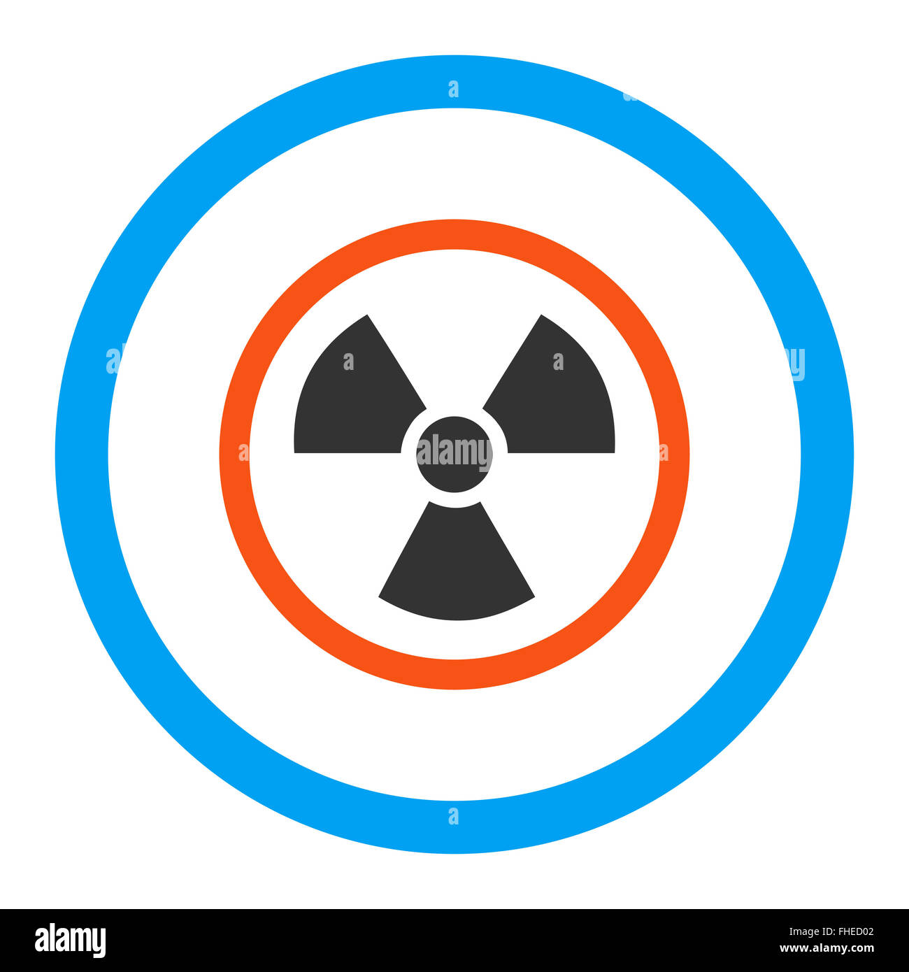Radiation Danger Rounded Vector Icon Stock Photo - Alamy