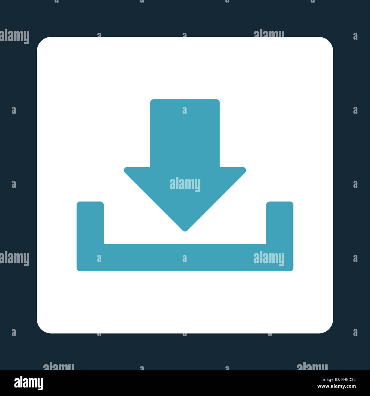 Download flat blue and white colors rounded button Stock Photo - Alamy