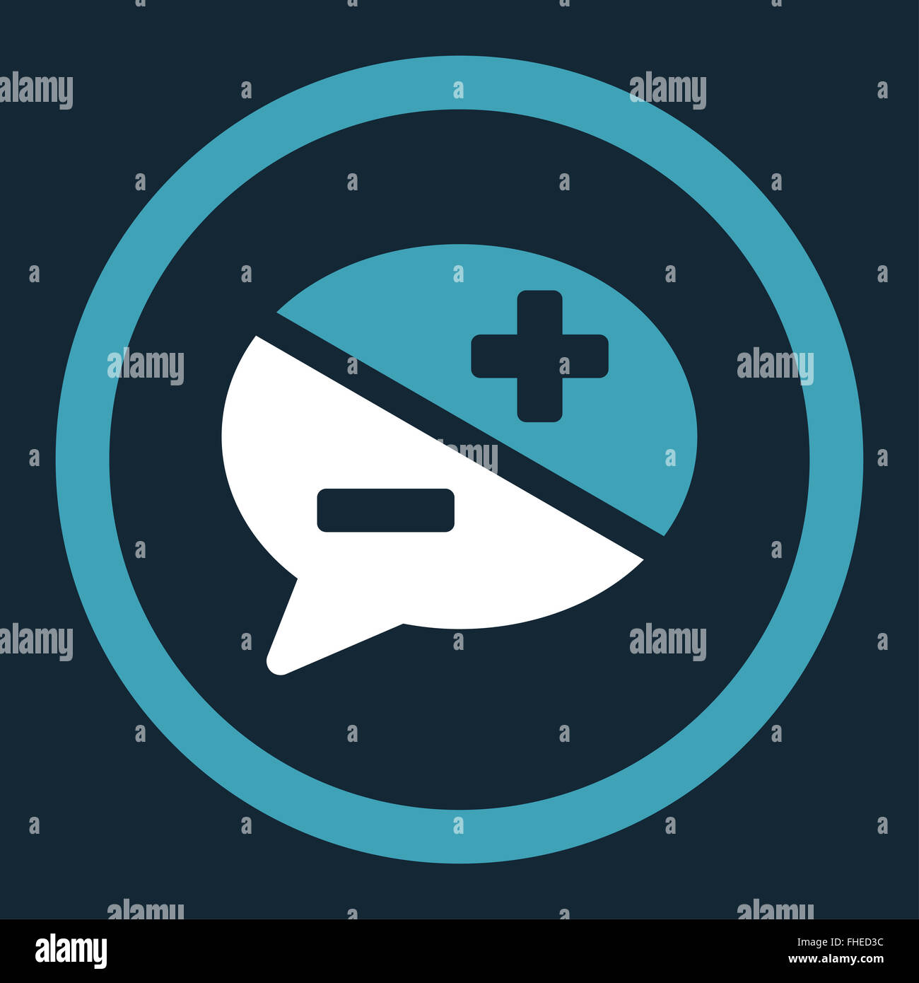 Arguments Rounded Vector Icon Stock Photo - Alamy