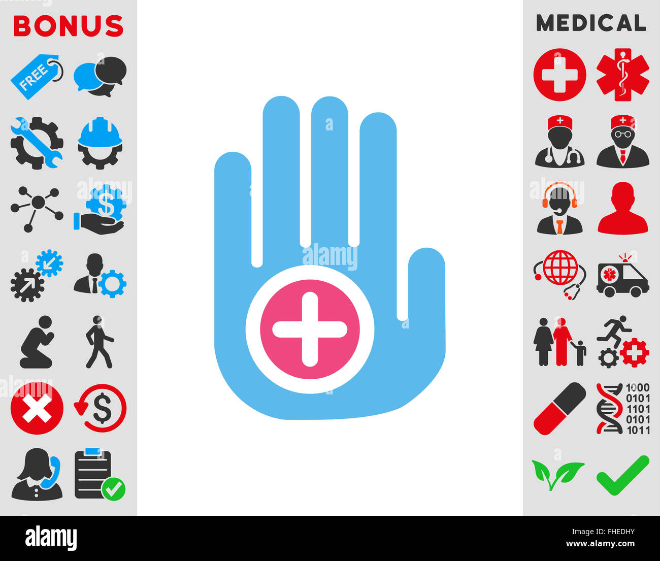 Hand Medical Marker Icon Stock Photo Alamy