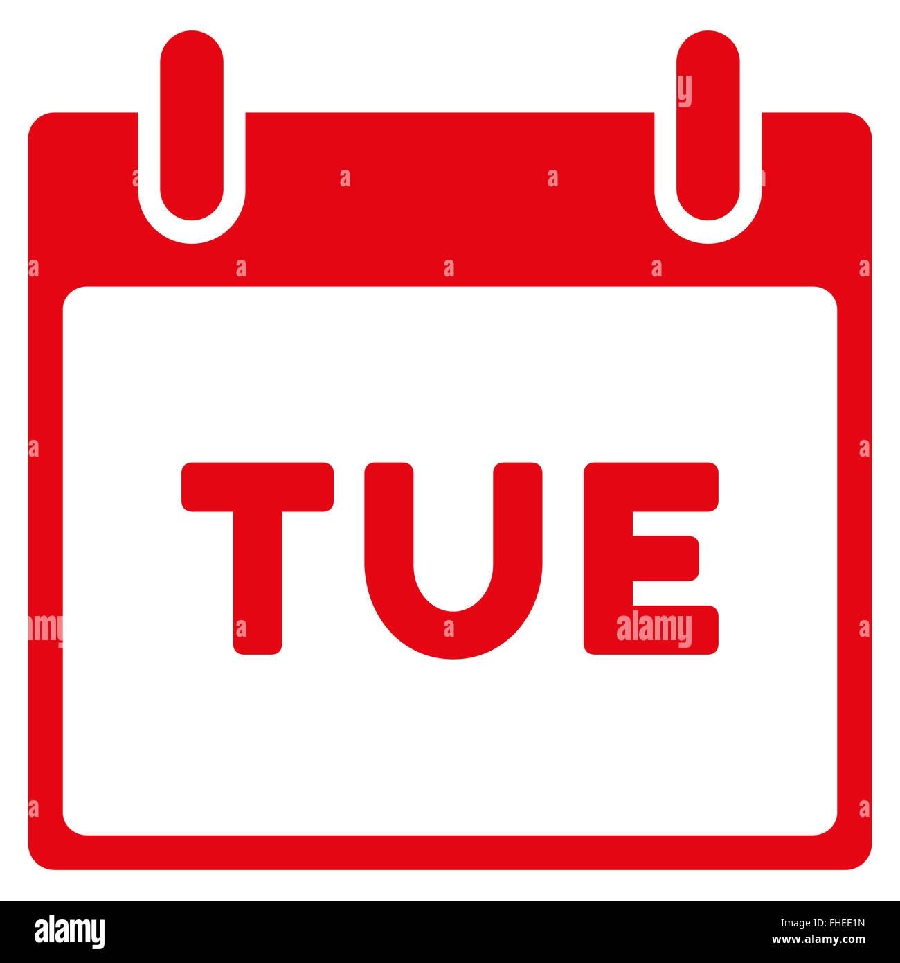 Tuesday Flat Icon Stock Photo - Alamy