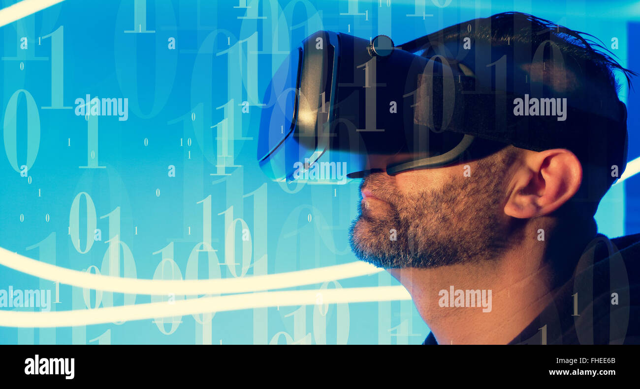 Virtual reality wearable device Stock Photo Alamy