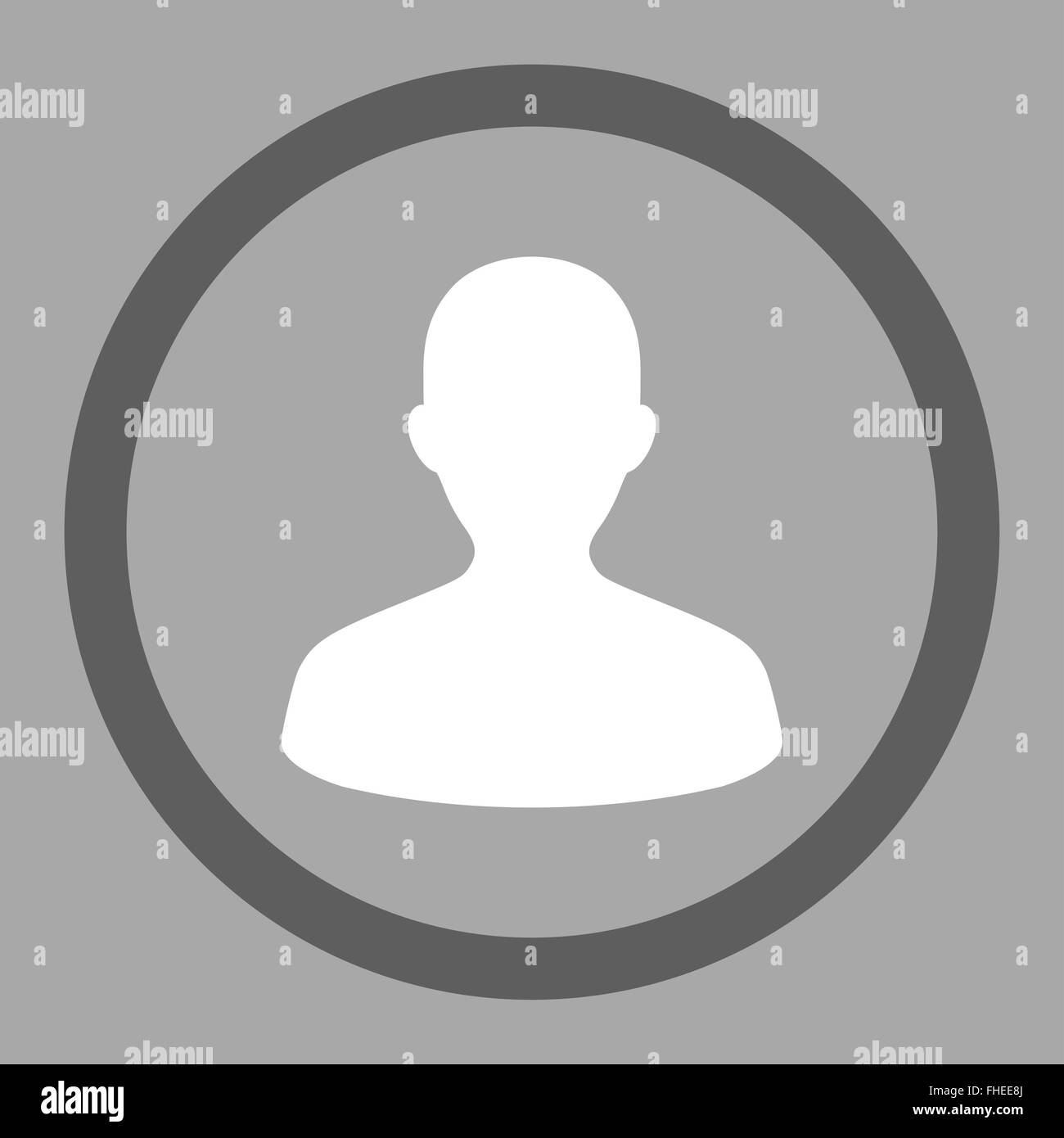 User flat dark gray and white colors rounded vector icon Stock Photo ...