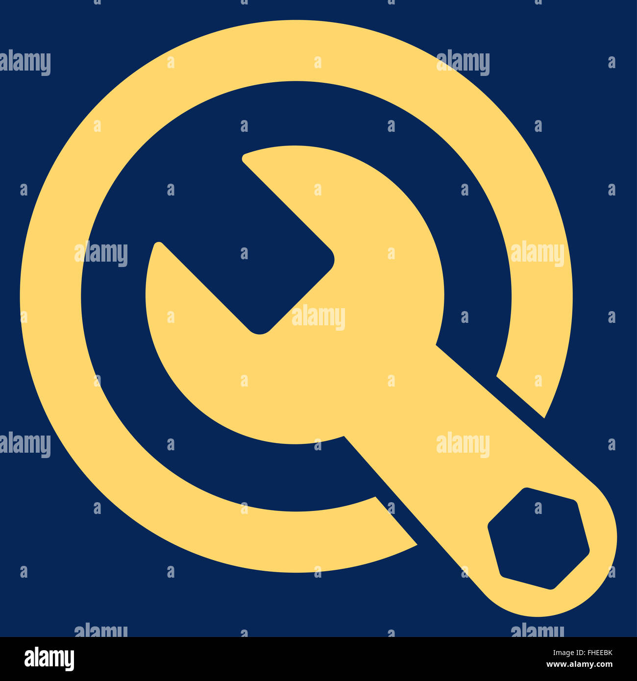 Rounded Wrench Icon Stock Photo Alamy