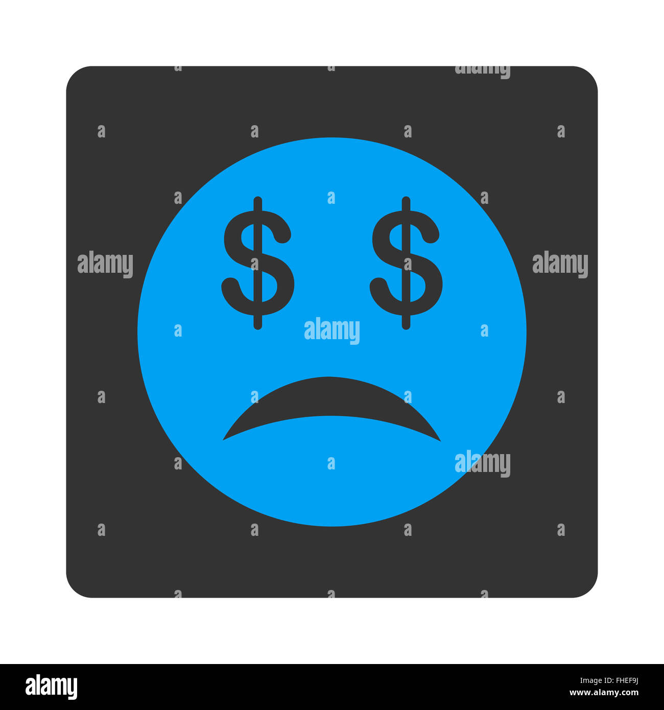 Bankrupt Smiley Icon Stock Photo - Alamy