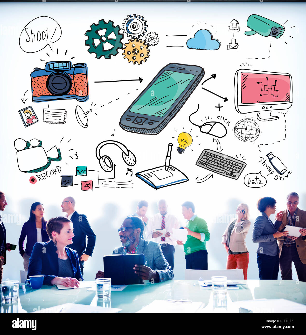 Business Teamwork Planning Meeting Brainstorming Concept Stock Photo ...