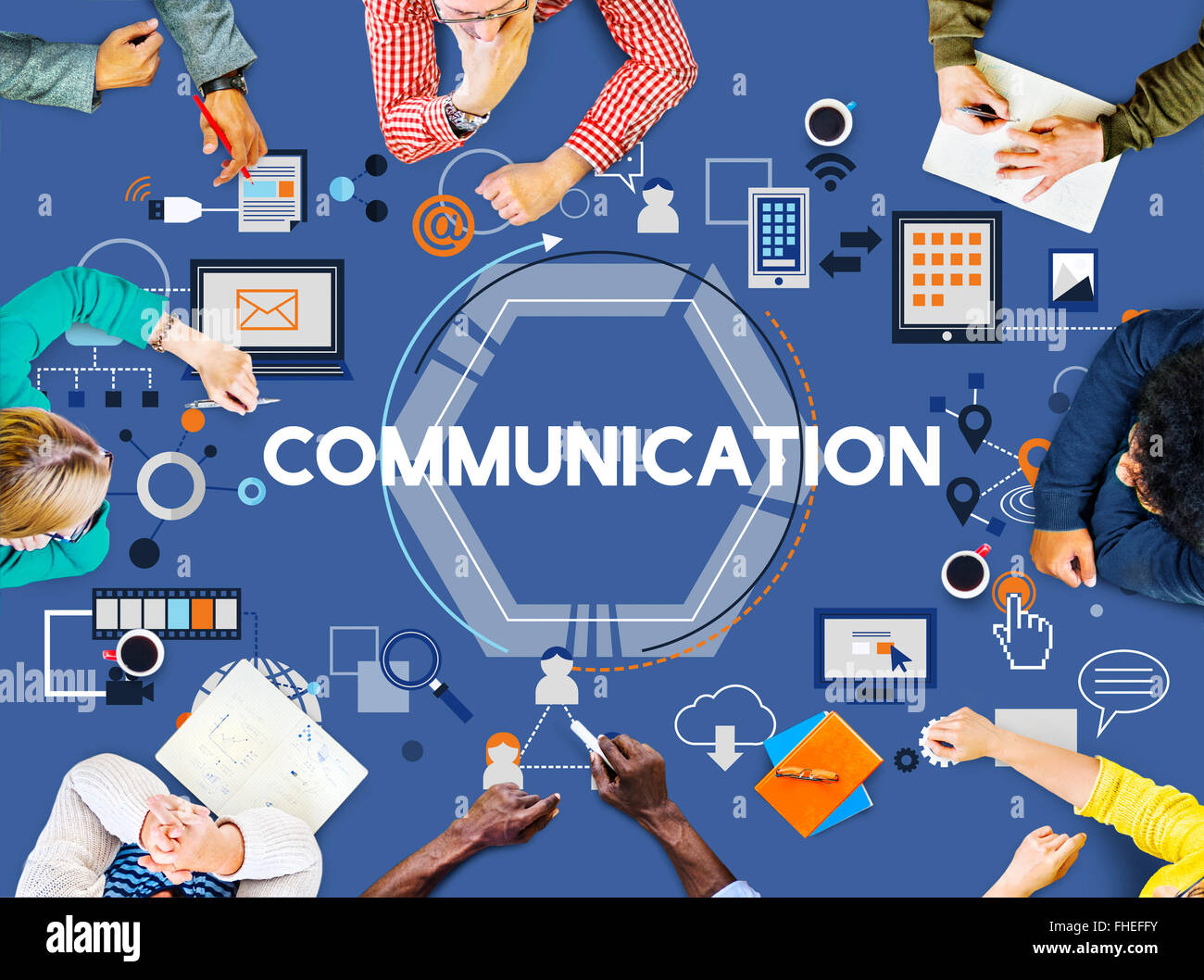 Communication Discussion Connection Talking Interaction Concept Stock ...