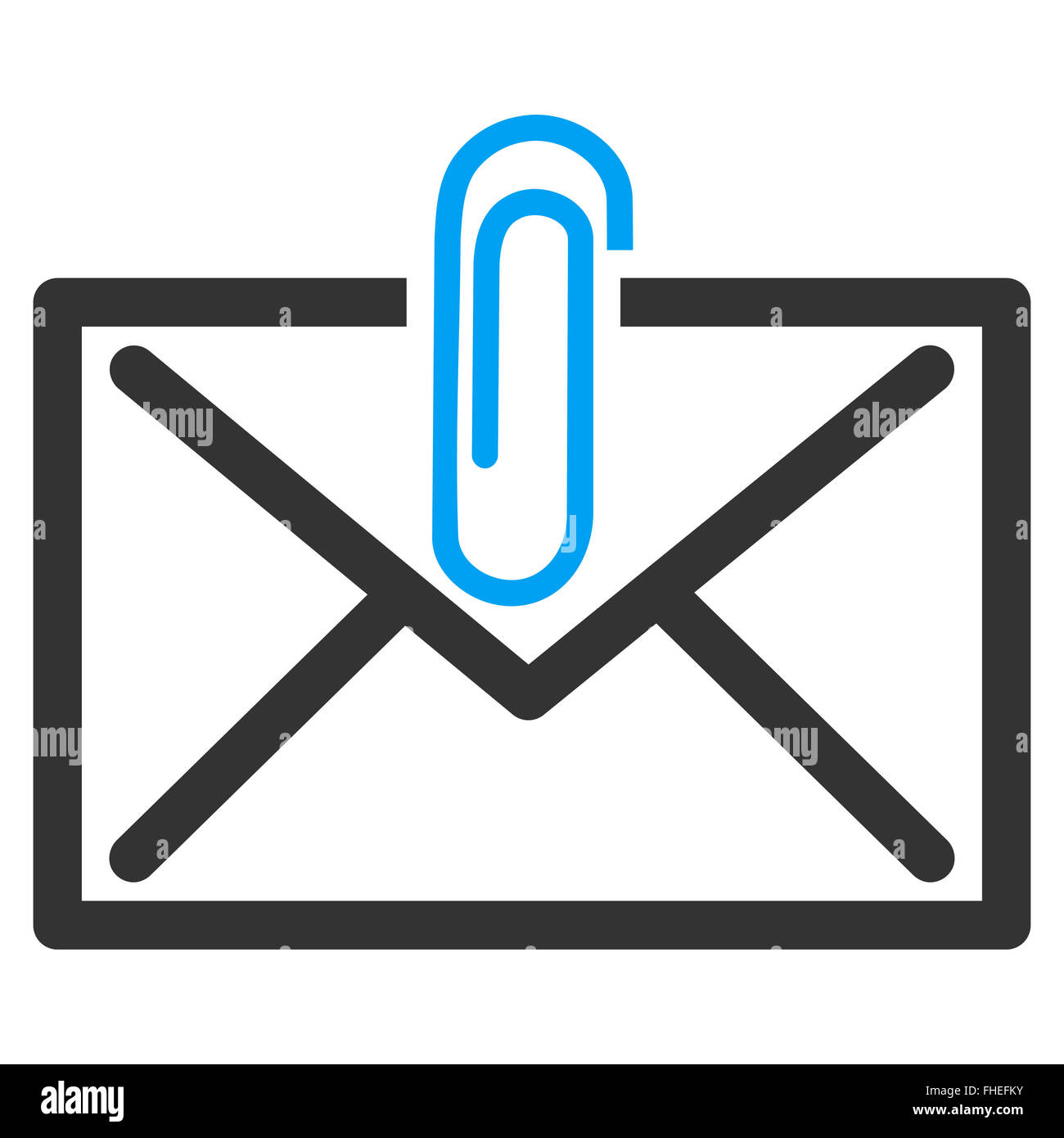 Mail Attachement Icon Stock Photo