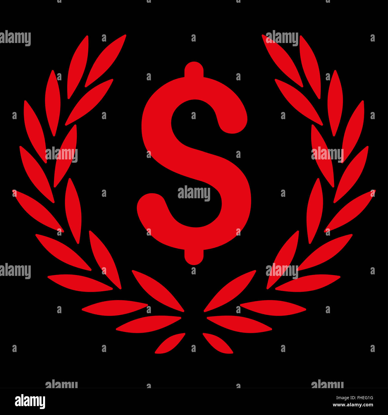 Laurel Bank Emblem Icon Stock Photo Alamy