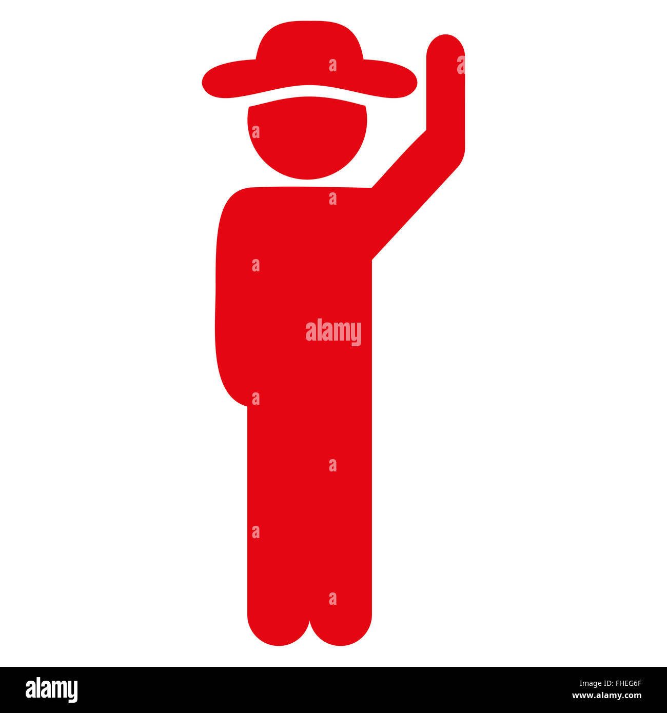Agent Hello Icon Stock Photo - Alamy