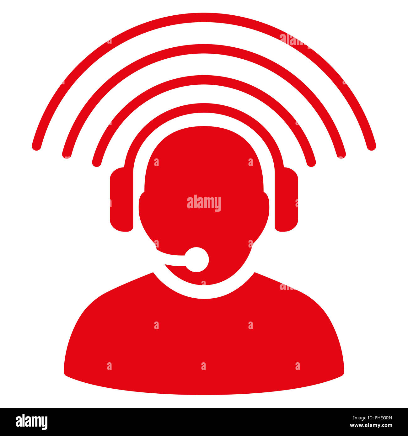 Operator Signal Icon Stock Photo - Alamy