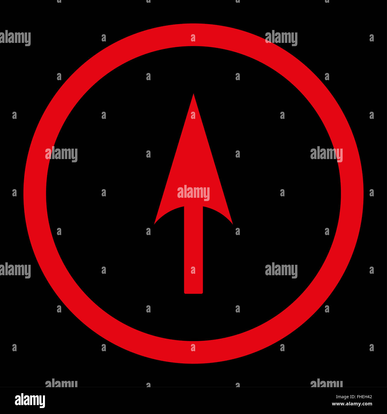 Arrow Axis Y flat red color rounded vector icon Stock Photo - Alamy